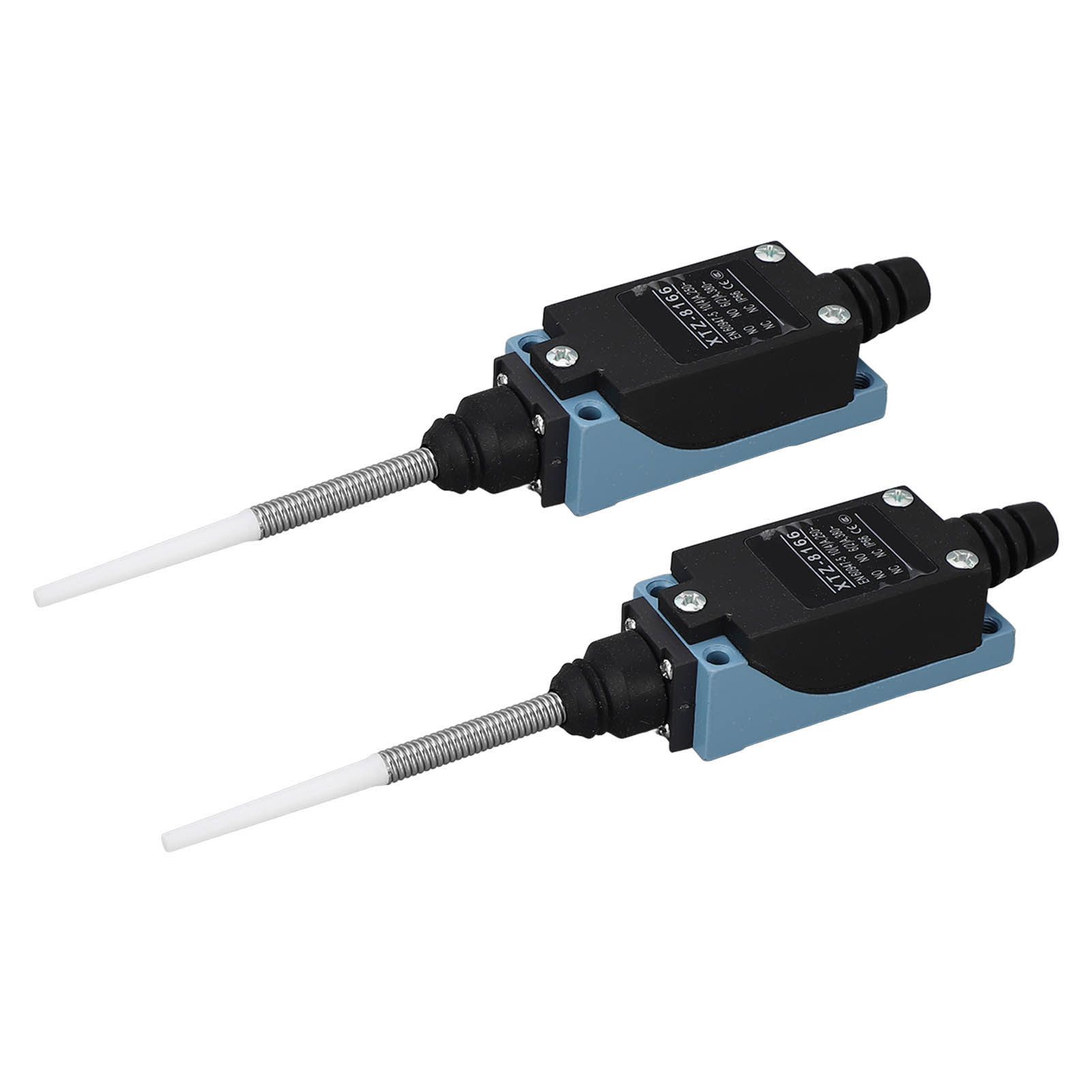 Ip66-federendschalter, 2 Stück, Selbstrückstellend, Flexible Federstange, Kurzzeitiger Schaltweg, 250 V/380 V
