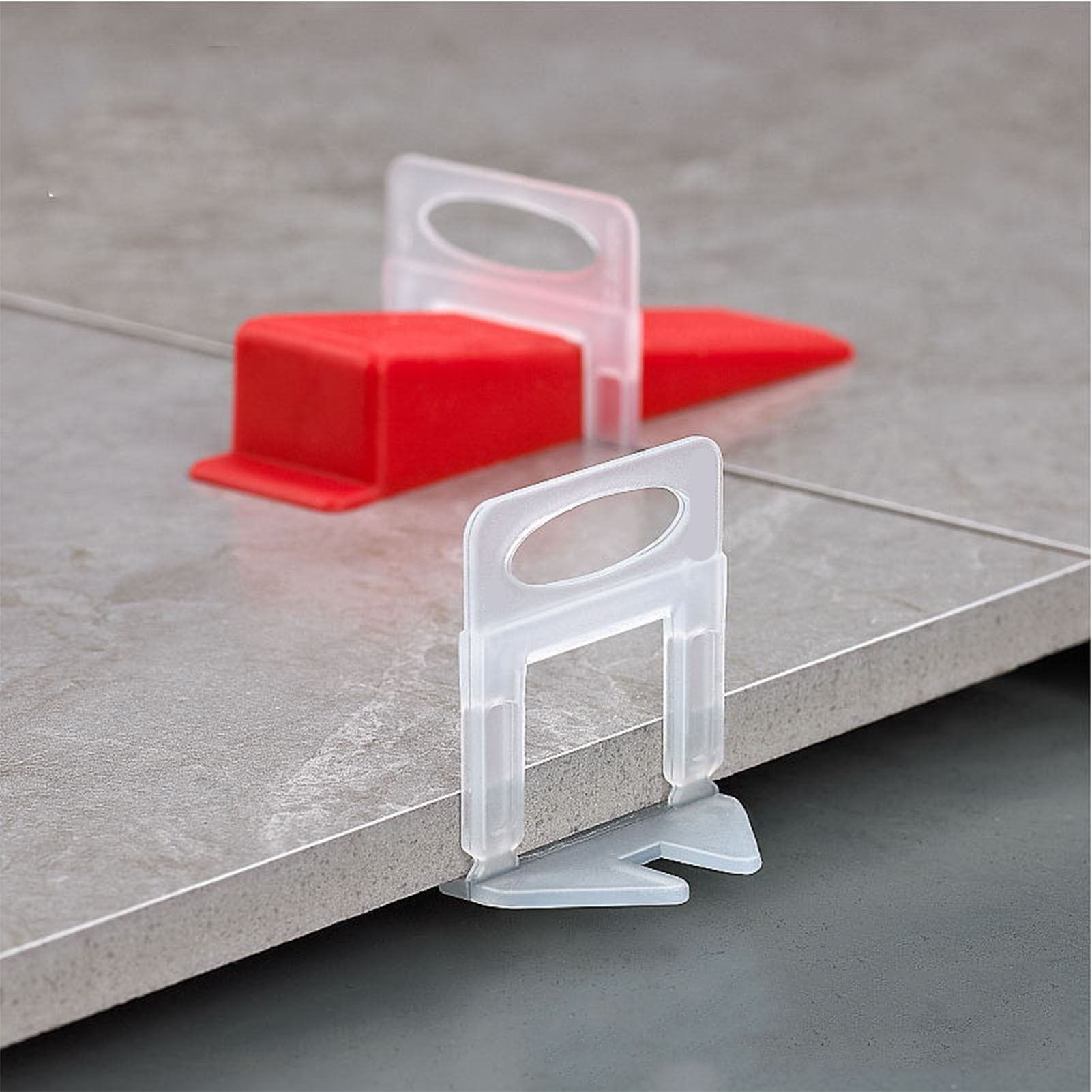 100-teiliges Fliesenverlegesystem-set Für 1,5 Mm Fliesen, Inklusive Transparenter Einsätze Und Clips, Keile Für Die Boden- Und Wandverlegung Sowie Fliesenausrichtungswerkzeuge.