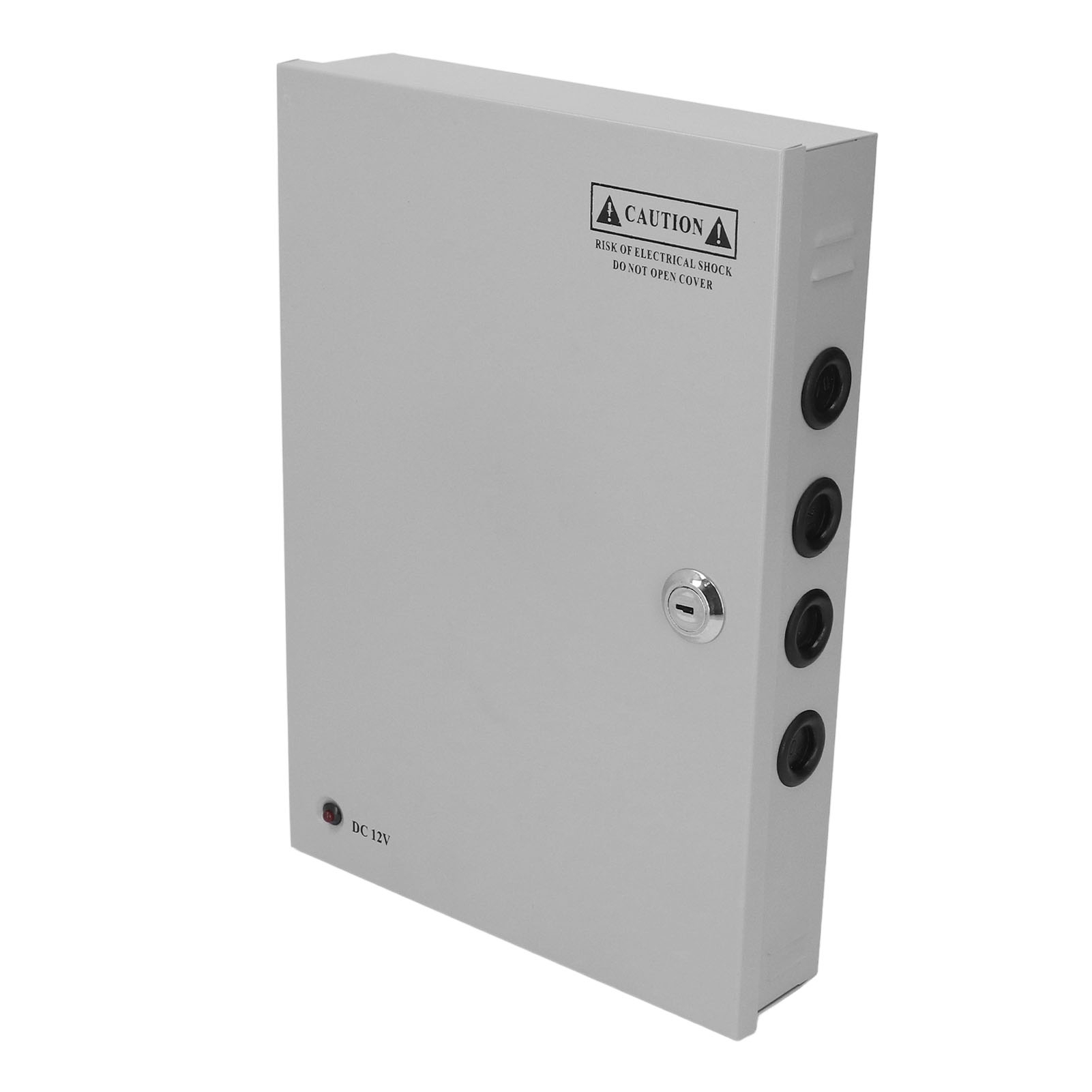 18-kanal-netzteil Für Cctv-kameras, Metallgehäuse Mit Abschließbarem Stecker, Ac-eingang 100v-220v, Dc-ausgang 12v 20a, Sichere Stromversorgung.