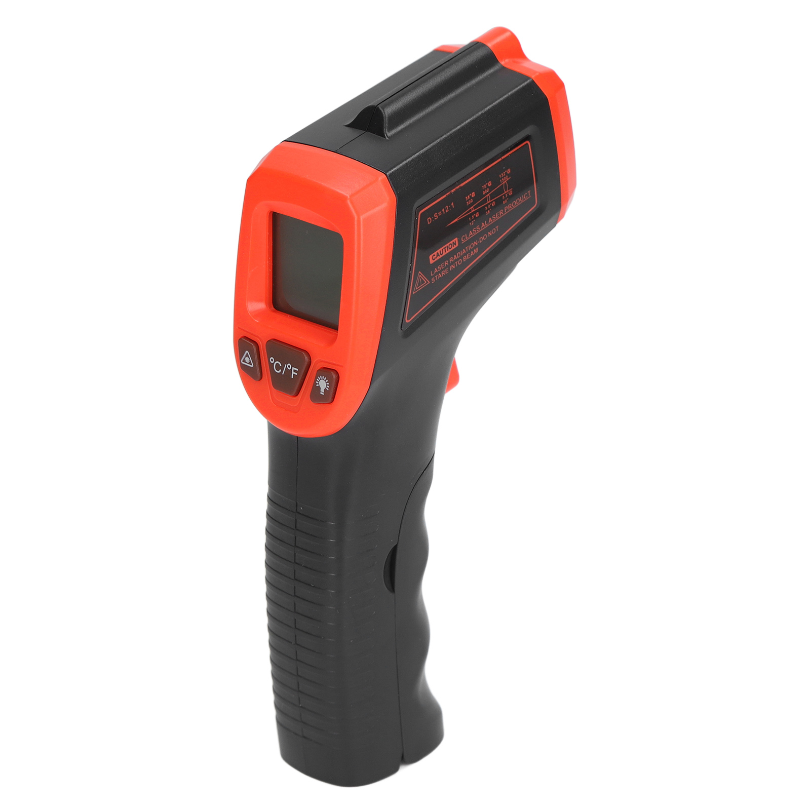 Berührungsloses Infrarot-thermometer, Digital, Industrietauglich, Rotes Abs-gehäuse, Tragbares Temperaturmessgerät