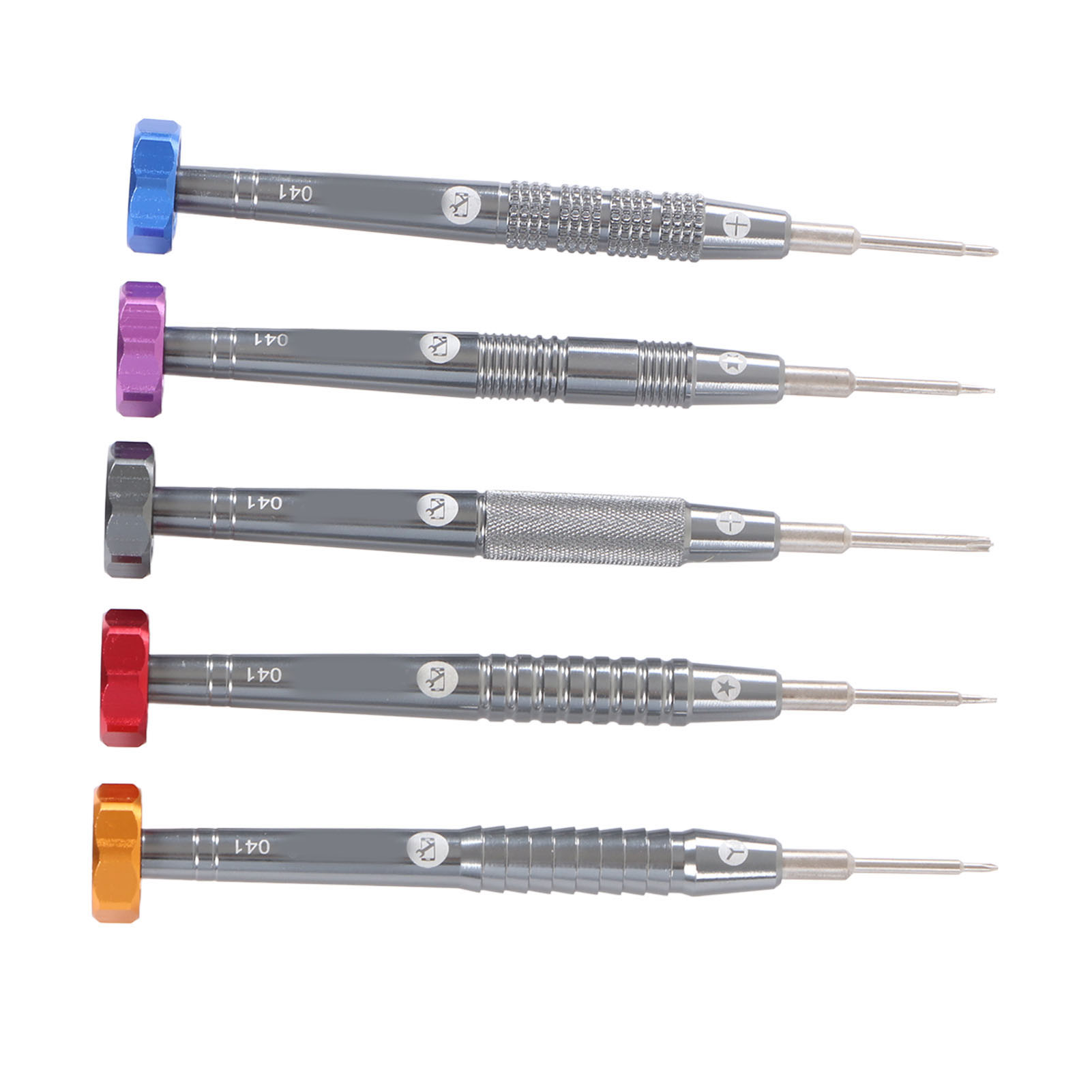 5-teiliges Präzisions-metallschraubendreher-set, 0,6 0,8 1,3 1,5 T2 Bits, Set Für Uhren, Schmuck, Spielzeug Und Brillen.