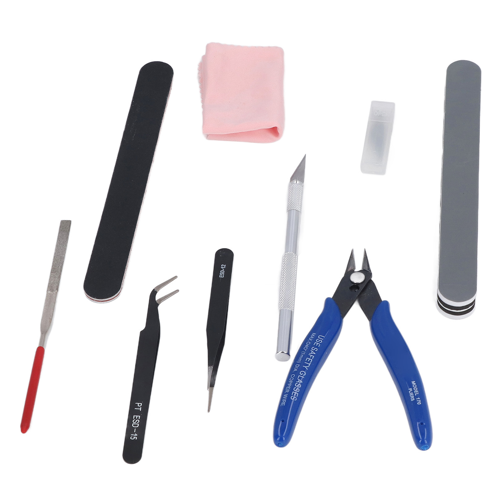 Modellbau-werkzeugset: Zange, Pinzette, Feile, Messer, Gravierset, Diy-3d-druck