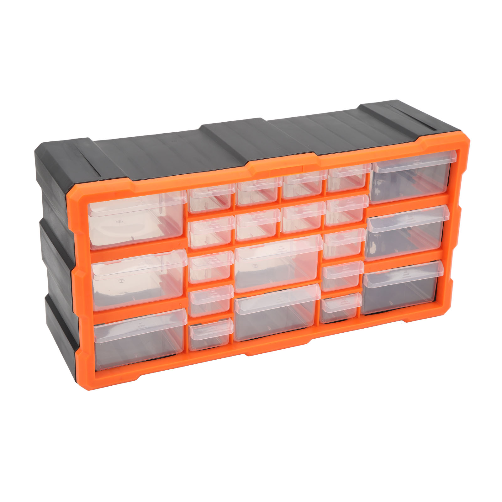 Aufbewahrungsbox Aus Kunststoff Mit 22 Schubladen, Schrauben- Und Kleinteileschrank Für Die Heimwerkerwerkstatt, Modulares Aufbewahrungsregal Für Werkzeuge.