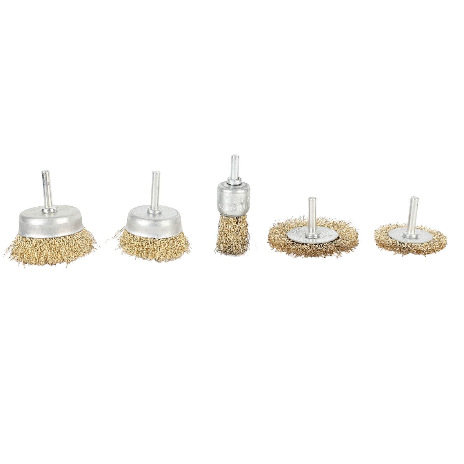 Set Mit 5 Edelstahl-draht-topfbürsten, Grobe Metallbürsten Für Winkelschleifer, Zur Rostentfernung Und Reinigung