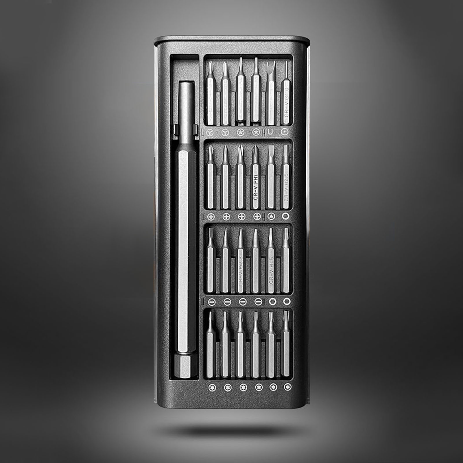 Set Mit 25 Magnetischen Schraubendrehern Aus Chrom-vanadium-stahl Für Die Reparatur Von Computern Und Mobiltelefonen