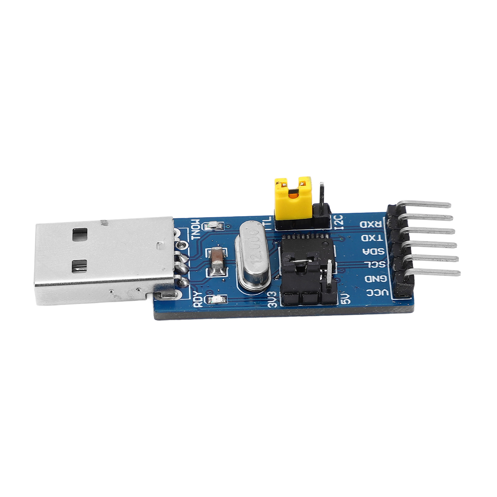 Usb-zu-i2c-uart-ttl-konverter Mit Anschlusskabeln, Serielles Adaptermodul Zum Herunterladen, Arduino-kompatibel, Kabel Im Lieferumfang Enthalten.
