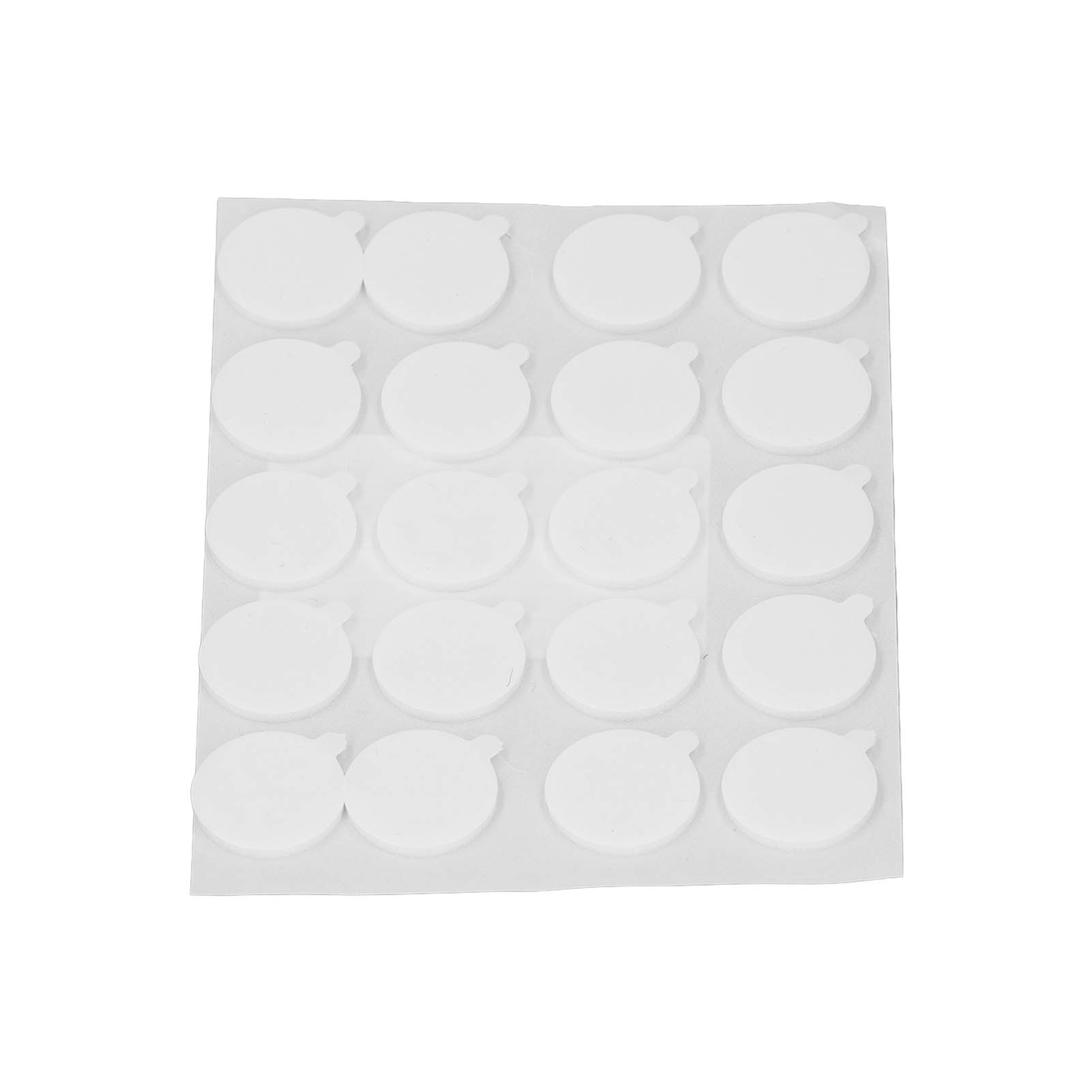 Packung Mit 10 Doppelseitigen Klebepads Mit Klebepaste, Runde Ohrform, Starker Halt, 20 Mm X 2 Mm, Ideal Zum Kleben Und Befestigen