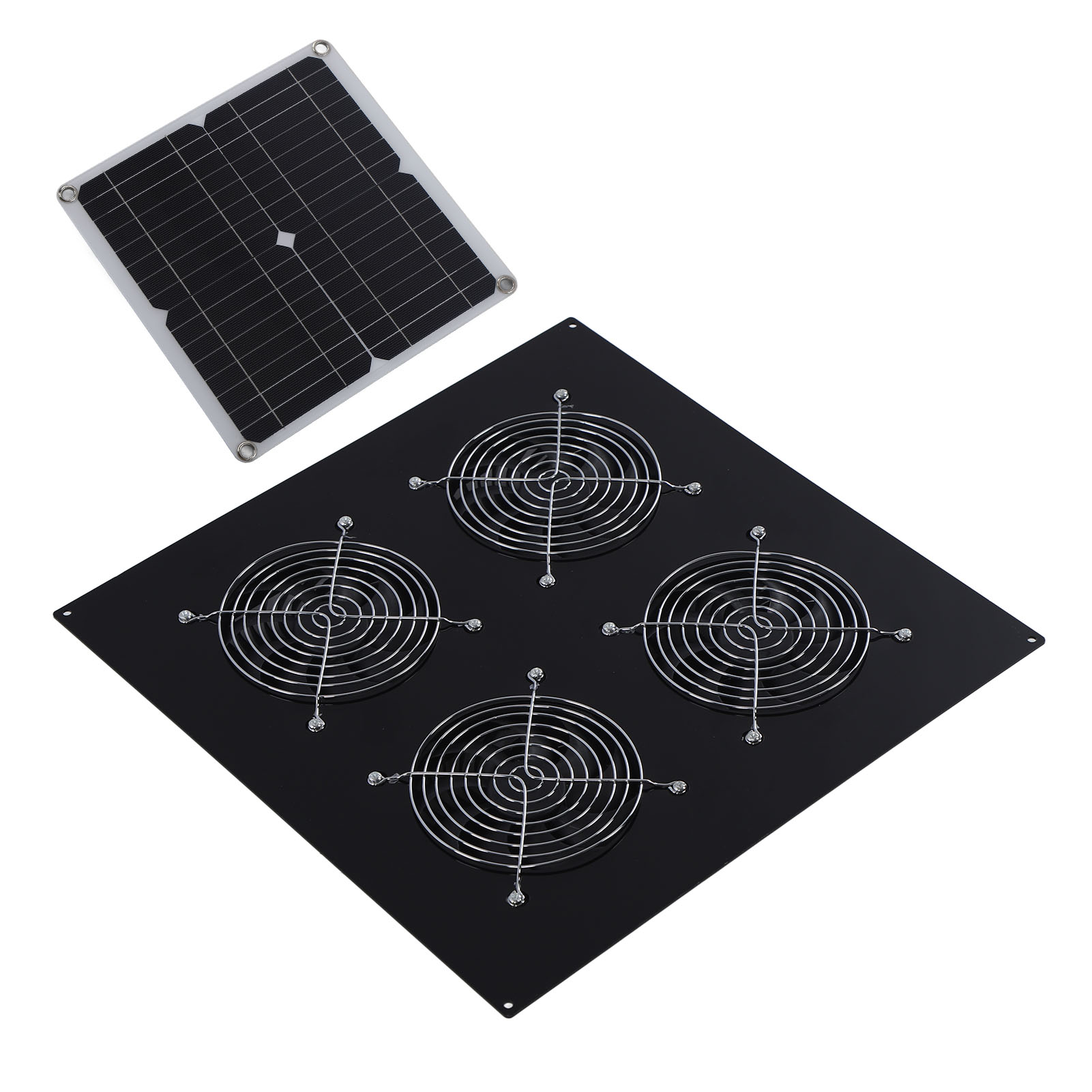 12-w-solarventilator (ip65, Wasserdicht), Belüftungsset Für Hühnerställe Und Zwinger, Hervorragende Luftzirkulation, Wetterfestes Solarpanel