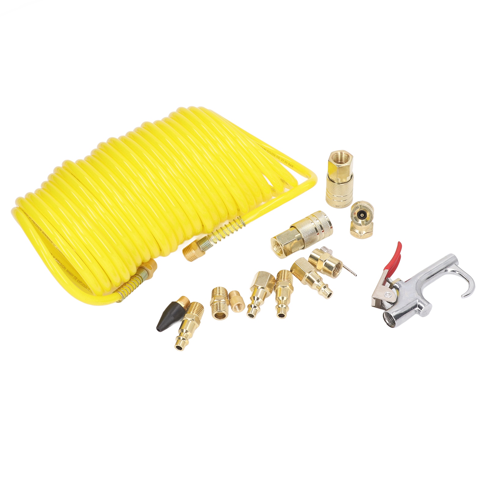 14-teiliges Luftkompressor-set Mit 1/4-zoll-schnellanschluss, Flexiblem Kompressorschlauch, Stecker/buchse, Universaladapter, Ideal Für Werkstätten Und Zum Aufpumpen