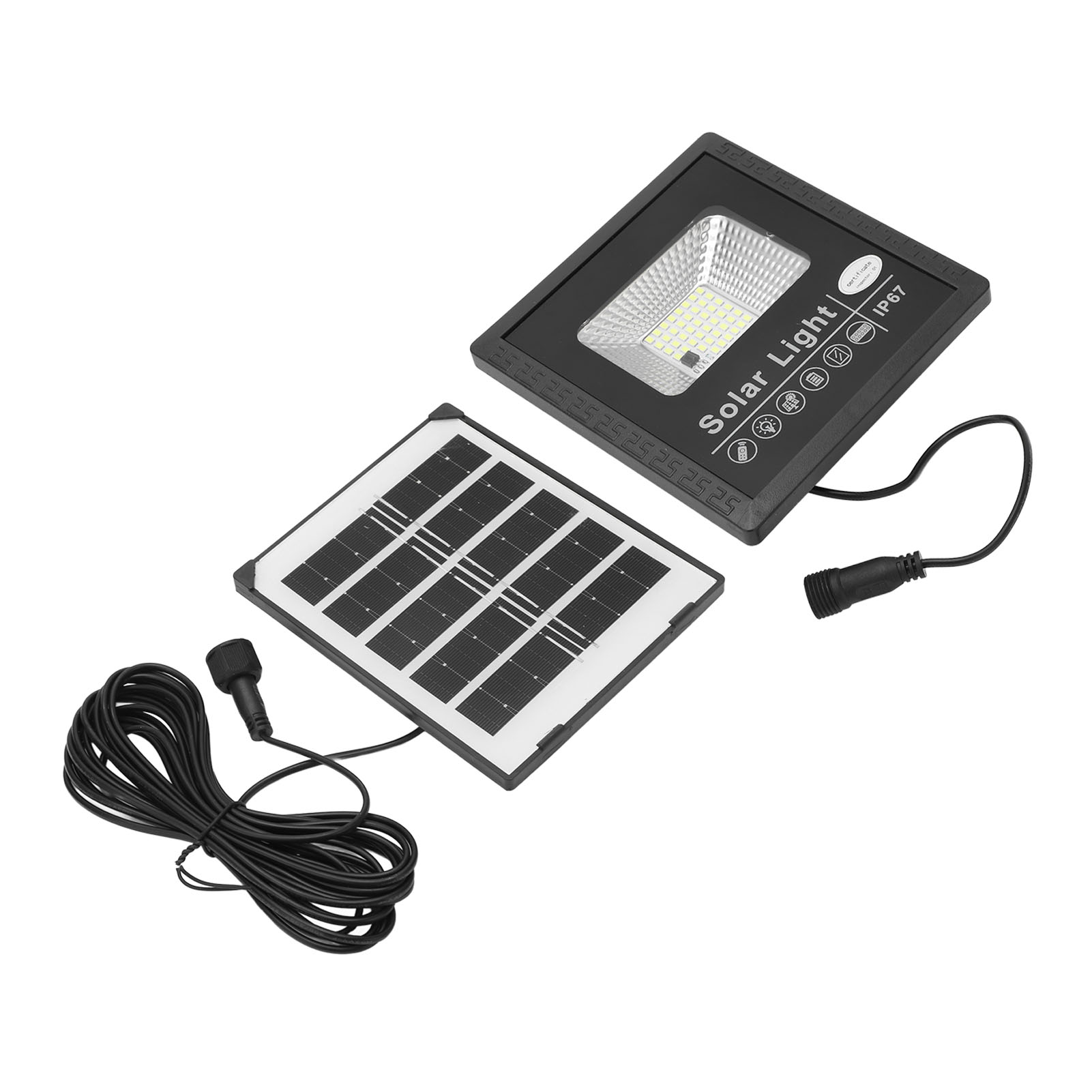 Solarbetriebene Led-außenleuchte, Ip67 Wasserdicht, Hitzebeständig, Leistungsstarke Beleuchtung Für Hof Und Straße, Für Den Außenbereich.