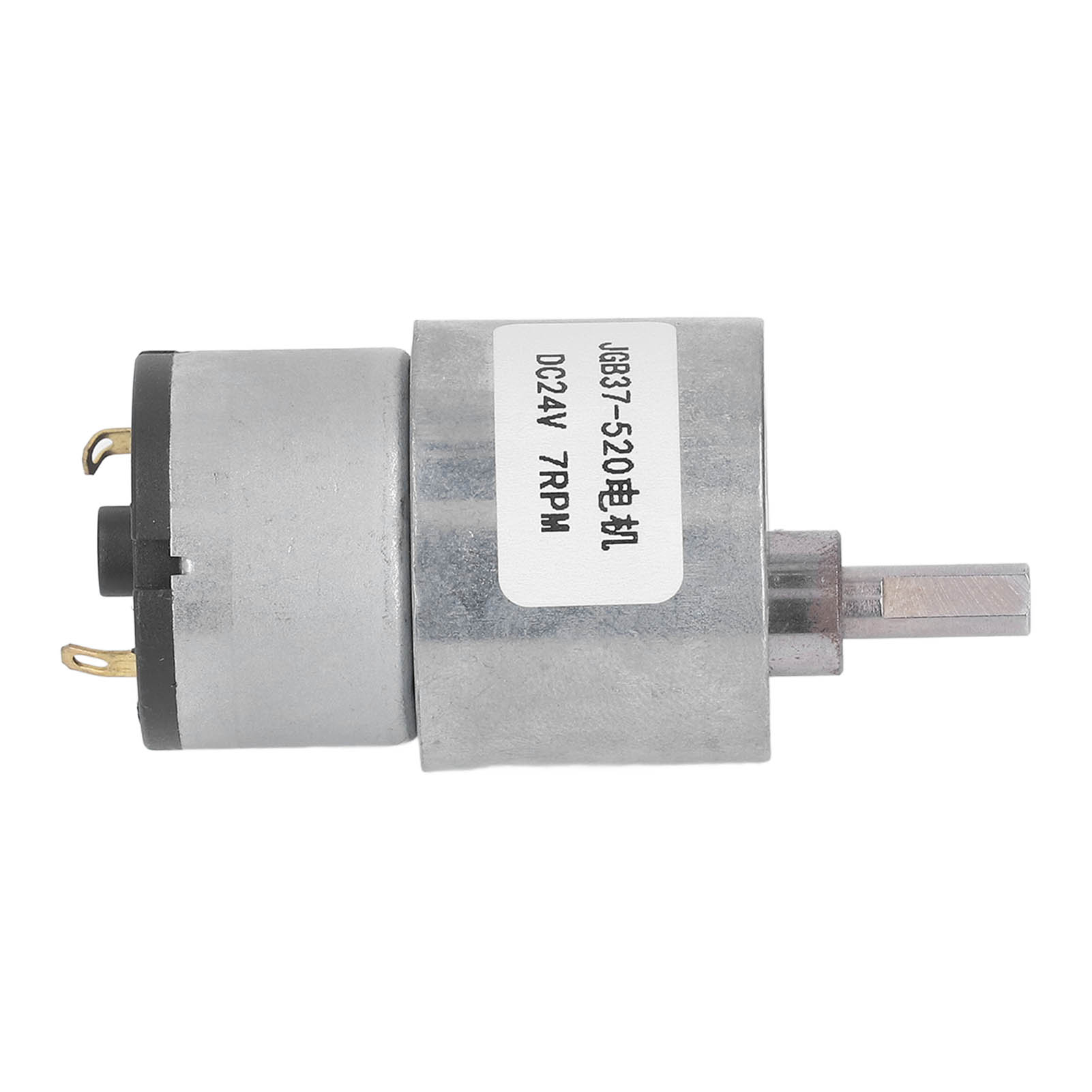 24v Gleichstrom-getriebemotor, 7 U/min, Hohes Drehmoment, Geringe Geräuschentwicklung, Gehäuse Aus Messing Und Aluminium, Mit Hall-effekt-geber, Hohes Drehmoment, Für Industrielle Anwendungen.