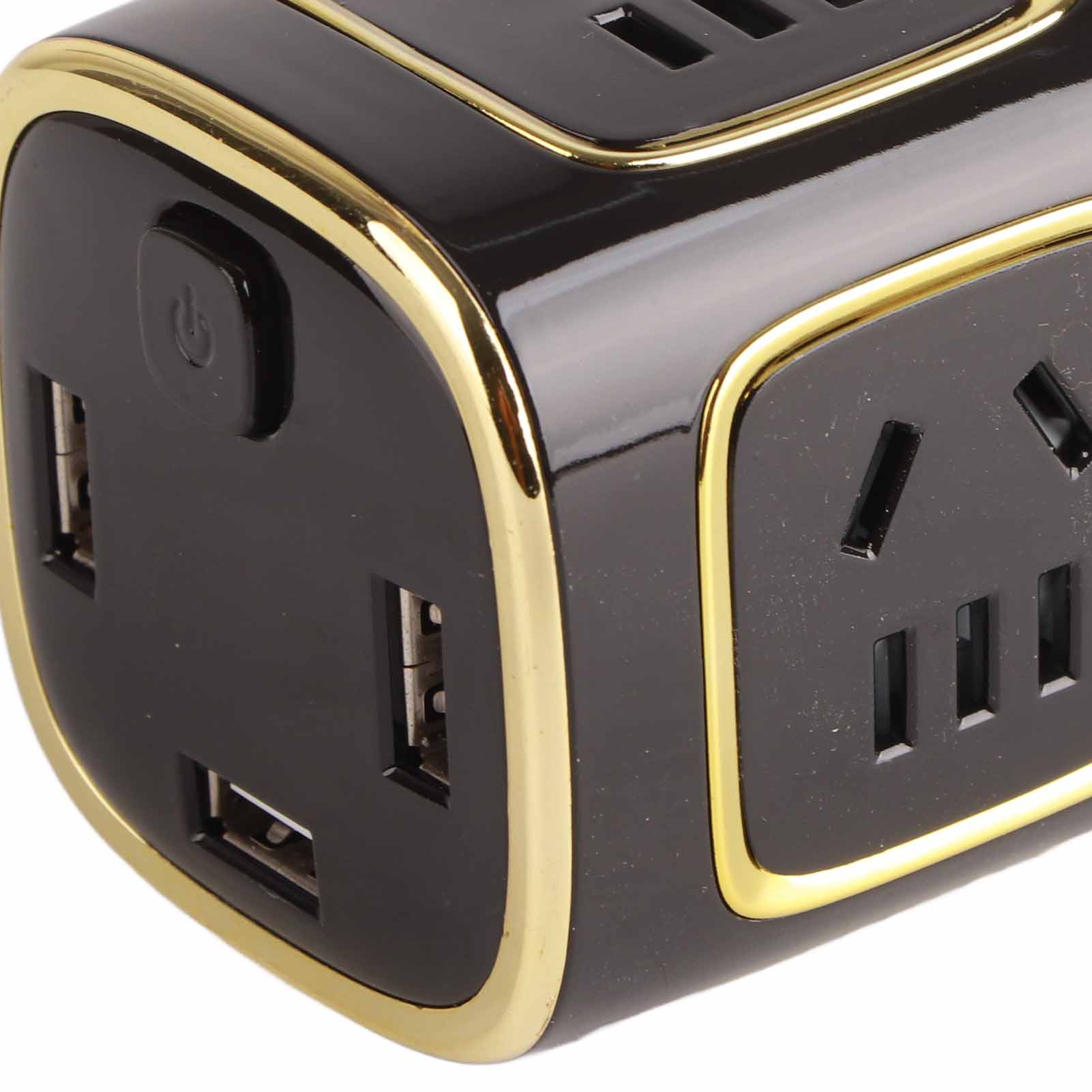 Multifunktionaler 220v Reiseadapter, Mehrfachsteckdosen-ladegerät Mit Mehreren Ausgängen, Stromwandler Für Zuhause Und Unterwegs, Typ 3, 3 Anschlüsse.