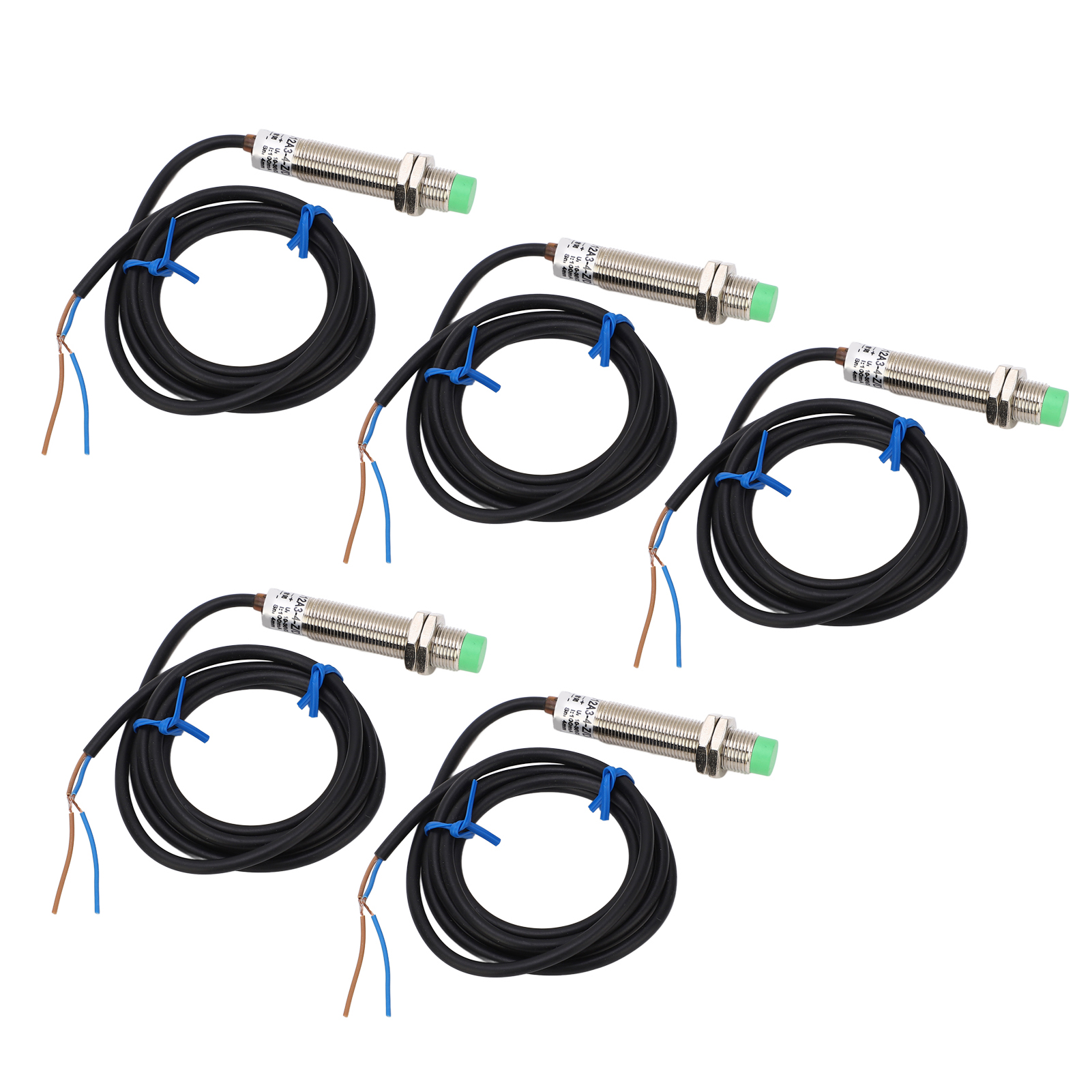 M12x1 2-draht-nc-näherungssensor, 4 Mm, Ip65, 10–36 V Dc, 5er-pack Induktive Endschalter, Wasserdichter Industrieller Präsenzsensor