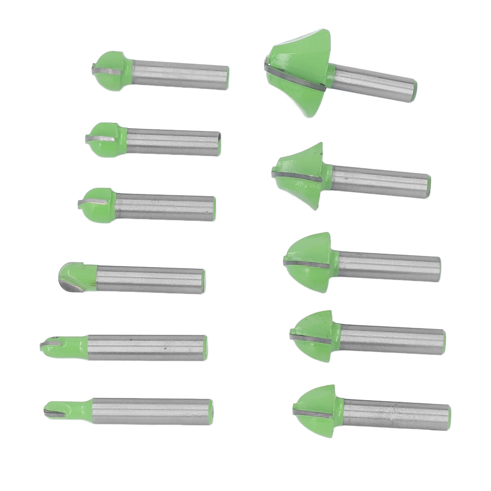 Set Mit 11 Hartmetall-holzfräsern, 8 Mm Schaft, Runde Profilfräser Für Türen, Schränke Und Regale, Fräskoffer.