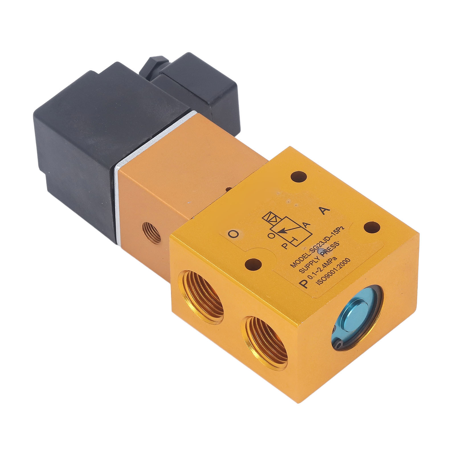 3/2-wege-magnetventil Mit G1/2-außenführung, Hochdruckabsperrung, Ac220v-pneumatikverteiler Für Die Industrielle Fertigung
