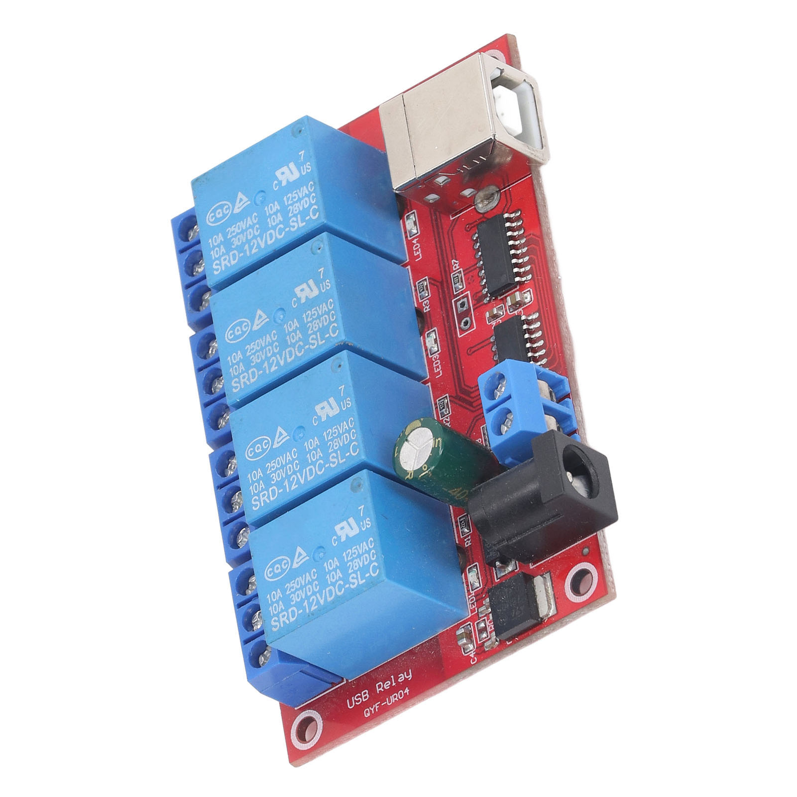 4-kanal-usb-relaismodul, Treiberlose Pc-steuerung, 12-v-dc-relaisplatine Für Sps, 3 Betriebsmodi, Computersteuerung