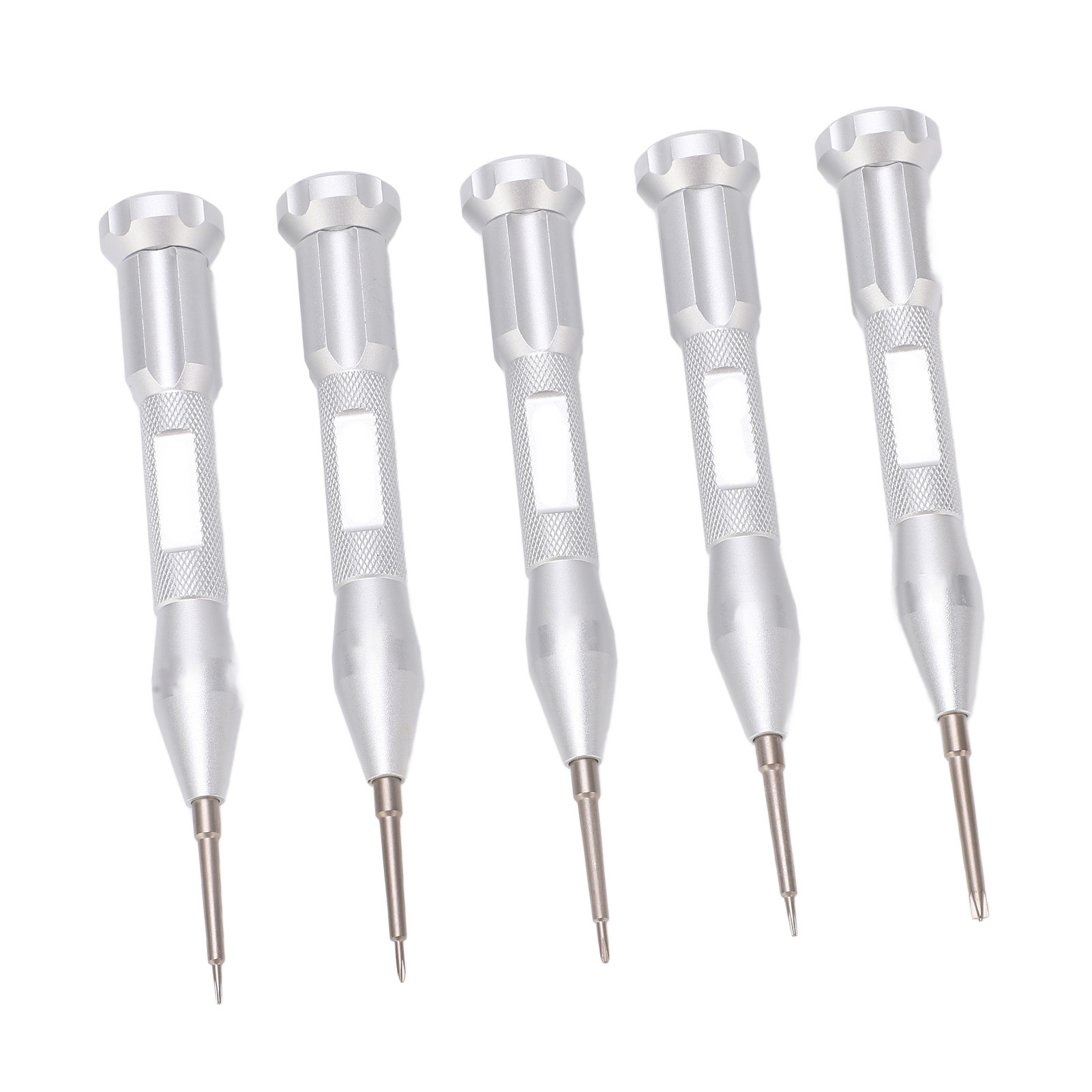 Set Mit 5 Präzisionsschraubendrehern, Spitze Spitzen, Metallgriff, Elektronikreparaturset, Rutschfester Griff.