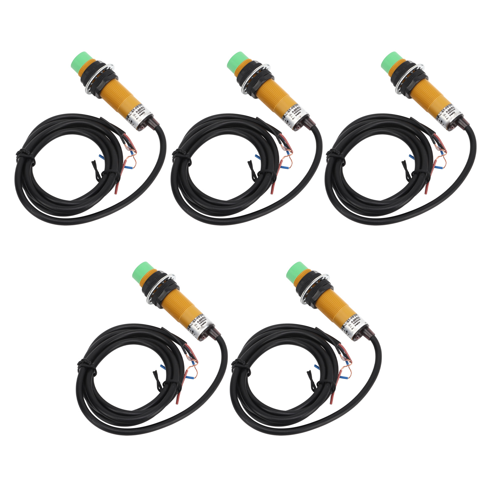 5-teiliger Induktiver Npn-näherungssensor, Nicht Versenktes Abs-gehäuse, 6-36vdc-erkennungsschalter, Berührungsloser Präsenzsensor.