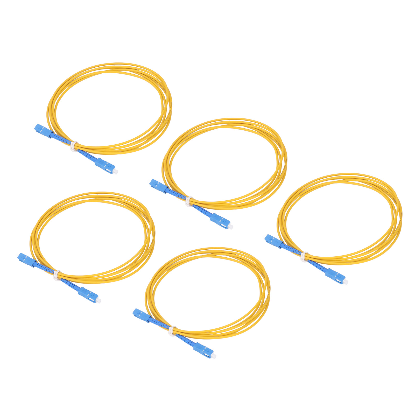 Singlemode-glasfaser-patchkabel, 5 Stück, Halogenfreier Lszh-mantel, Patchkabel In Telekommunikationsqualität, Glasfaserverlängerung, Max. 170 Zeichen.