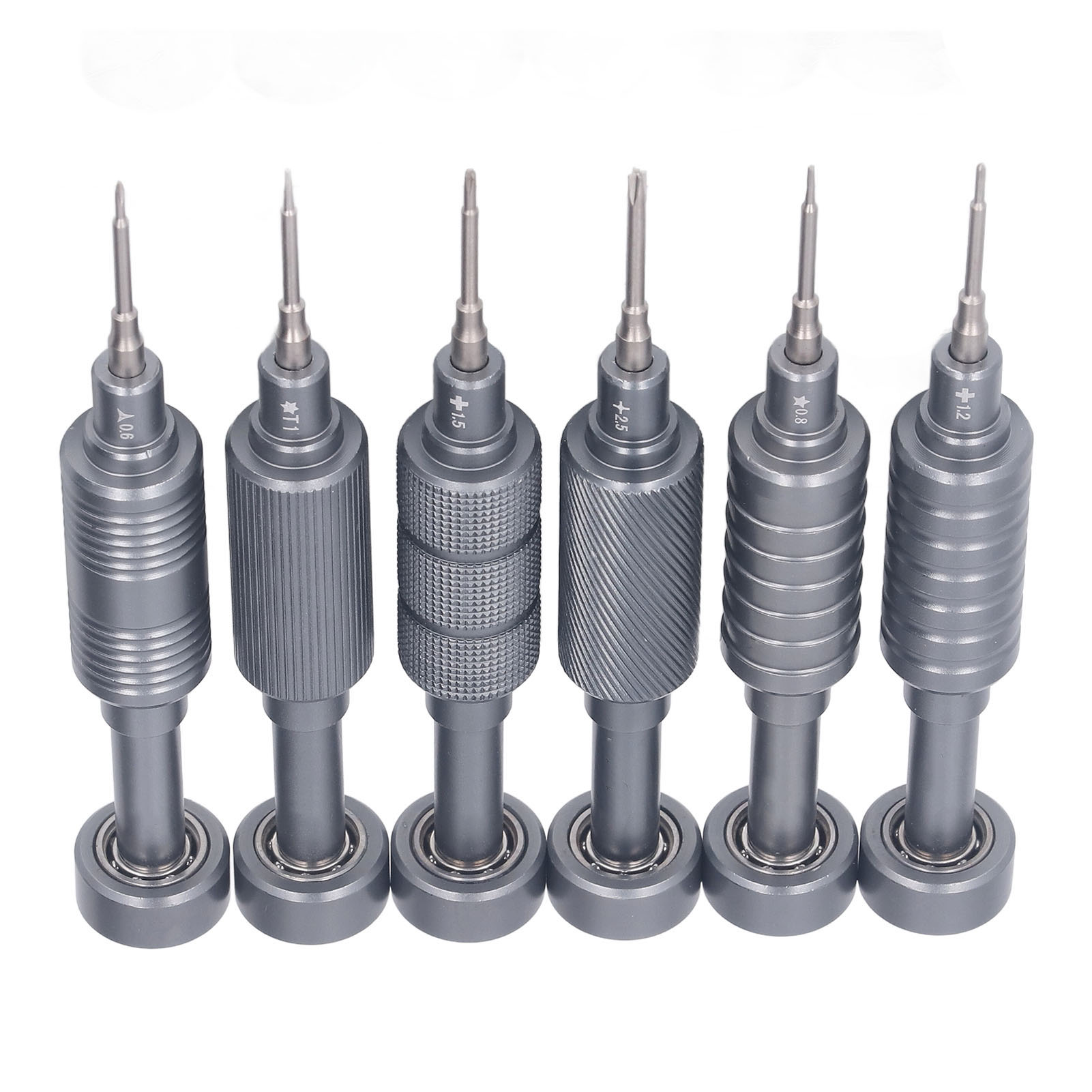 Set Mit 6 Magnetischen Präzisionsschraubendrehern, Demontage- Und Wartungsset, Professionelles Handwerkzeug, Ersatzbits