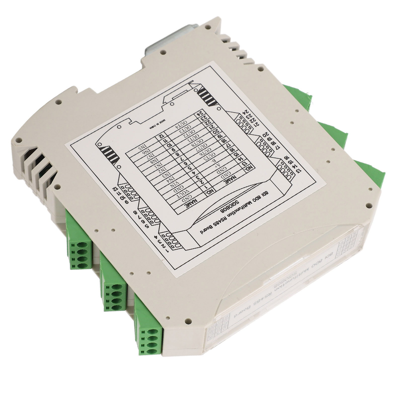 Rs485-modul Mit 8 Digitalen Eingängen Und 8 Digitalen Ausgängen, Optischer Trennung, Industrieller Steuerplatine, Dc 7-25v, Digitale E/a