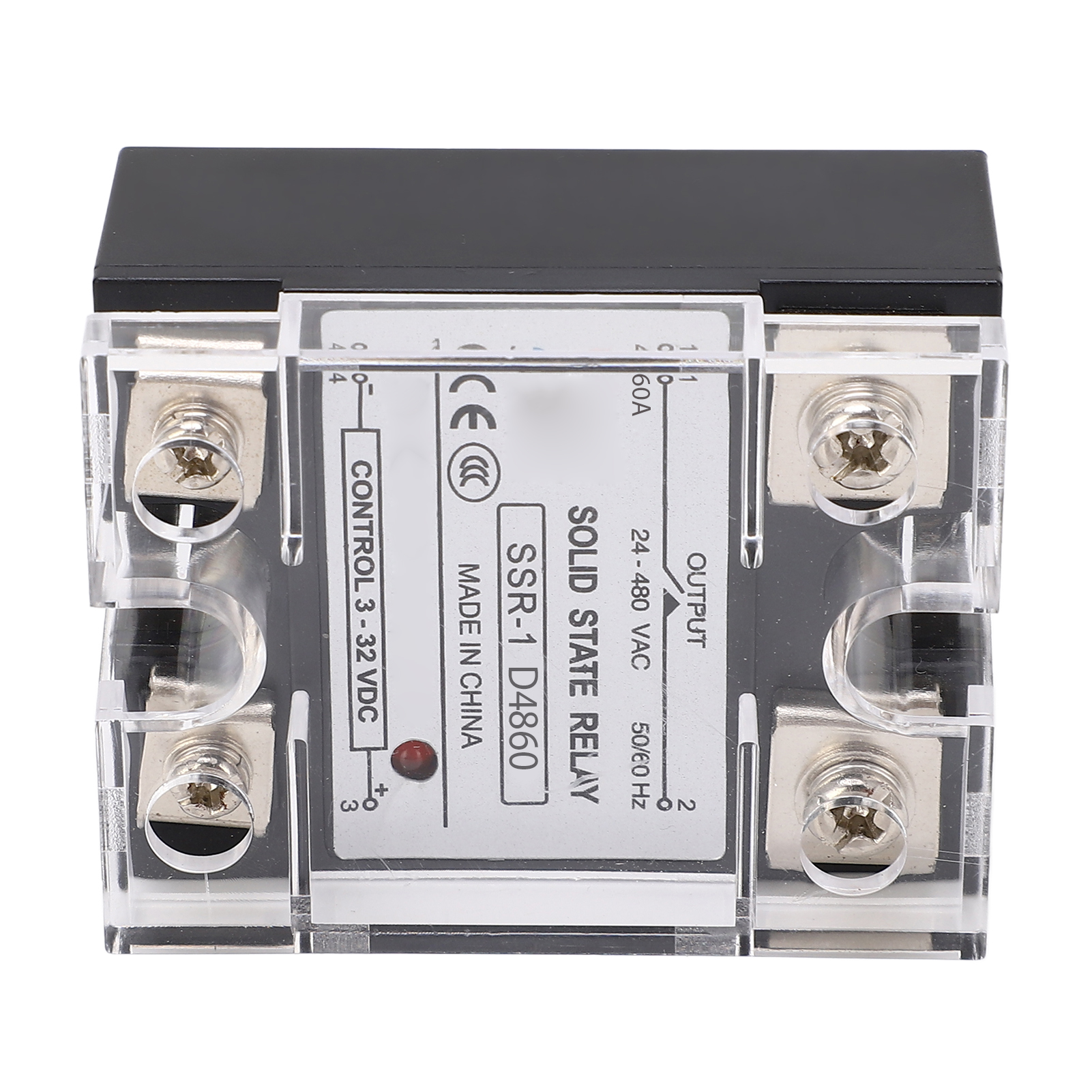 60-a-ssr-halbleiterrelais, 3–32 V Dc-eingang, 24–480 V Ac-ausgang, Steuermodul Für Hausautomation