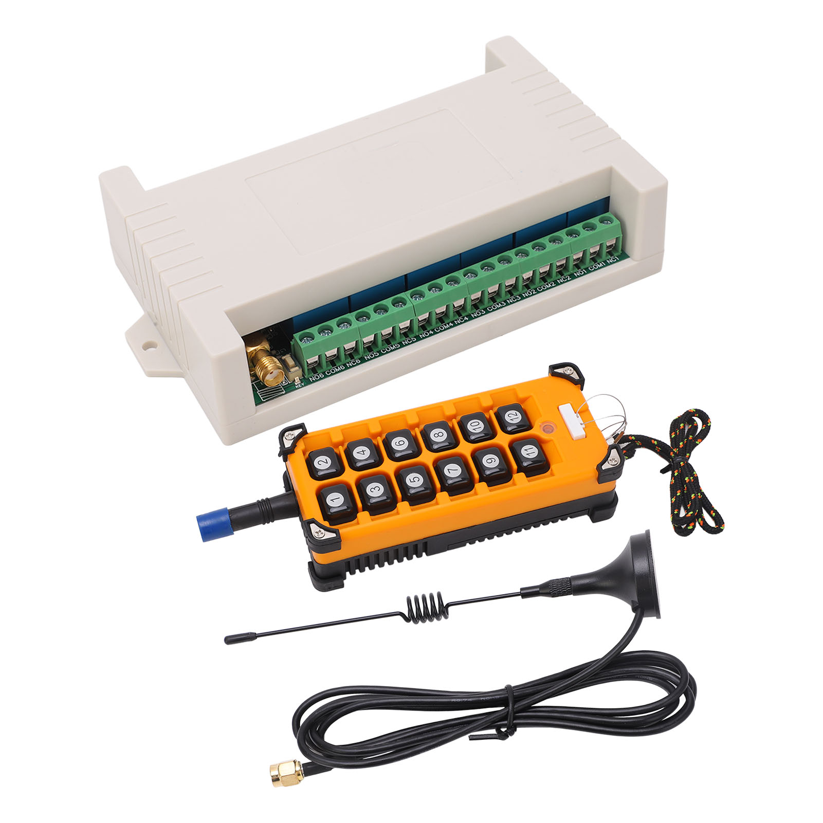 12-tasten-fernbedienung (433 Mhz) Mit Encoder Und Antenne, 12-kanal-funkrelais-set, Dc24v-controller