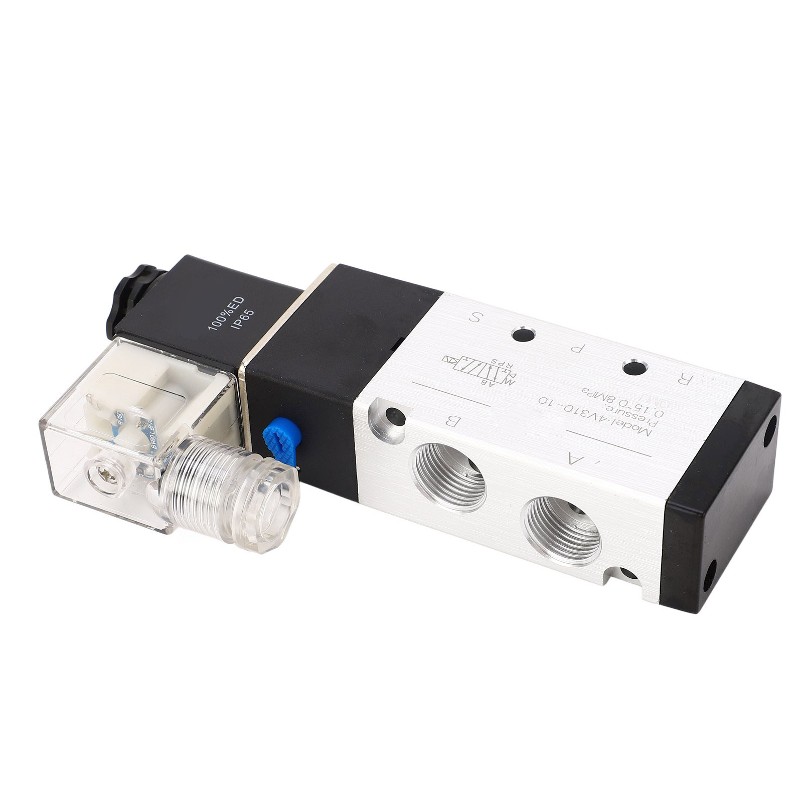 Pneumatisches 5/2-wege-magnetventil Aus Aluminiumlegierung, Schnelle Ansprechzeit, Störungsfrei, 2 Positionen, 5-wege, Für Automatisierung, Ac 220 V