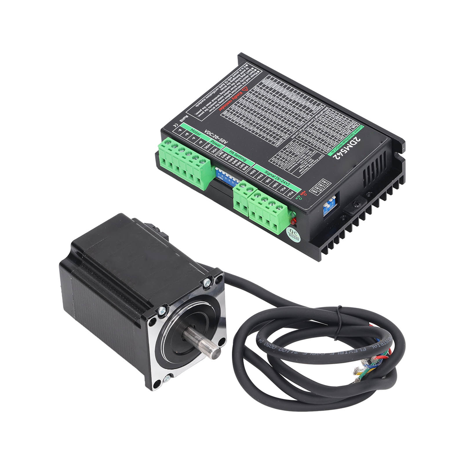 Zweiphasiger Digitaler Schrittmotortreiber, Geräuscharmer Controller Für 57 Motoren, 20–50 V Dc-eingang