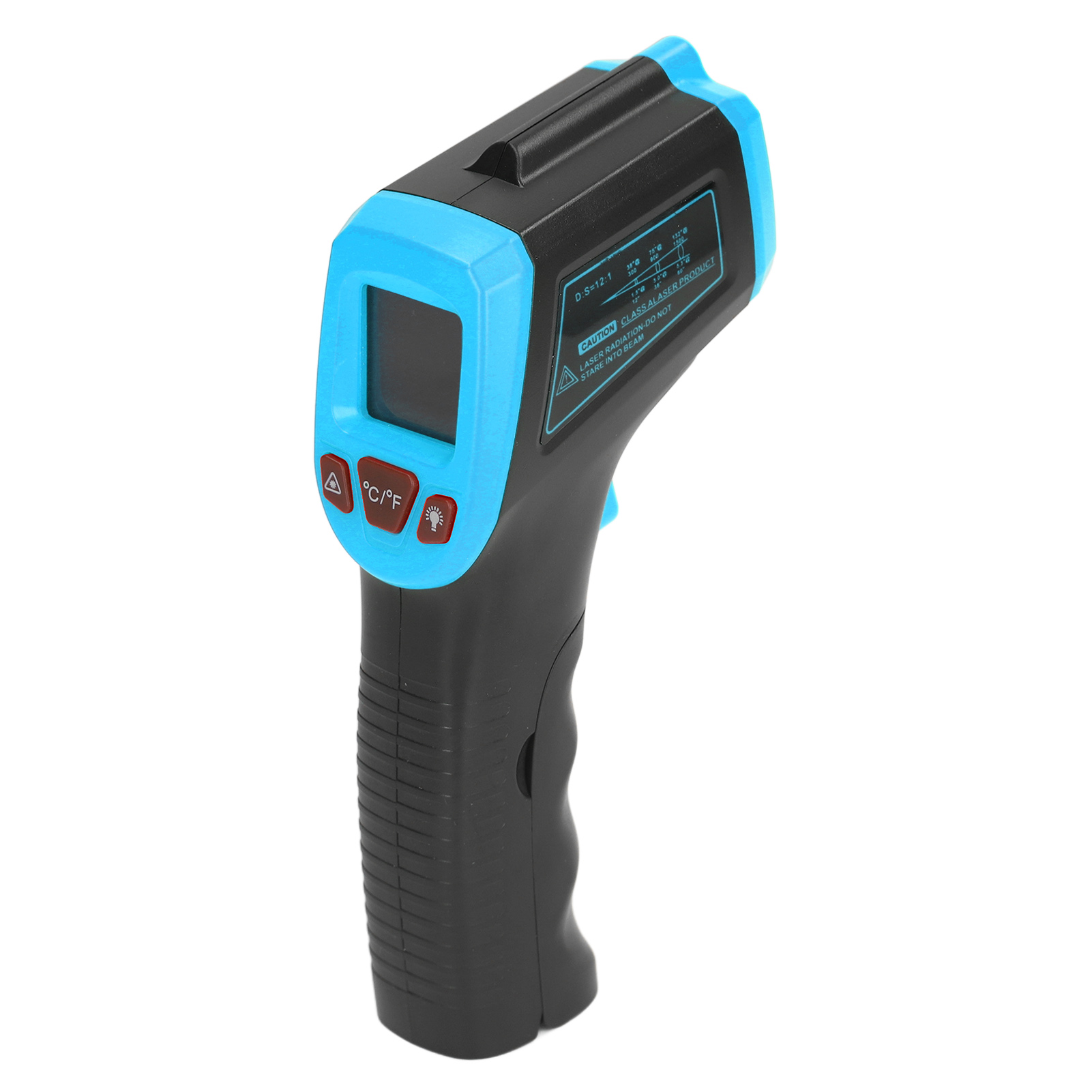 Berührungsloses Infrarot-temperaturmessgerät, Tragbares Digitales Thermometer Aus Blauem Abs-kunststoff, Industrielles Heißluftgebläse Für Den Professionellen Einsatz