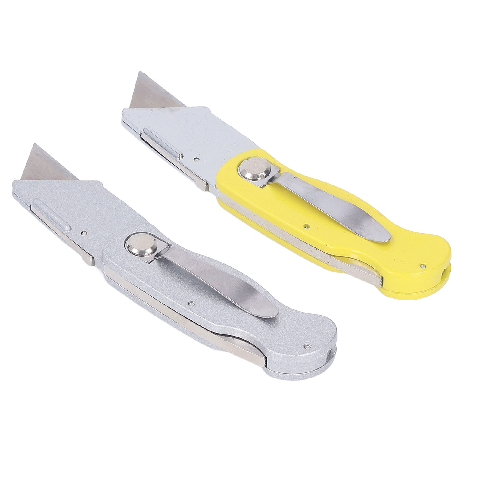 Zweiteiliges Klappmesser, Robuste Aluminiumklinge, Industriemesser, Taschenformat, 10 Ersatzklingen Im Lieferumfang Enthalten, Kompaktes Outdoor-werkzeug.