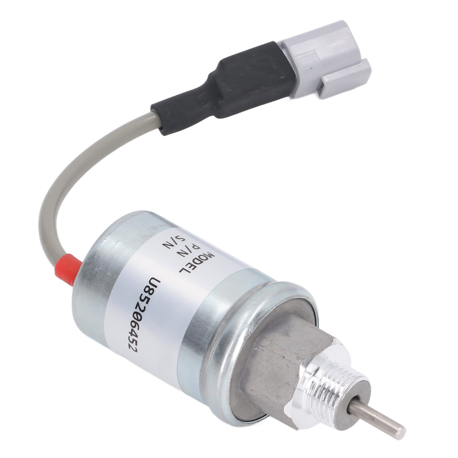 U85206452 Kraftstoffabschaltmagnetventil Aus Aluminiumlegierung, 12v Dc Abschaltmagnetventil Für Perkins Hl403c Motor, Kompatibles Absperrventil.