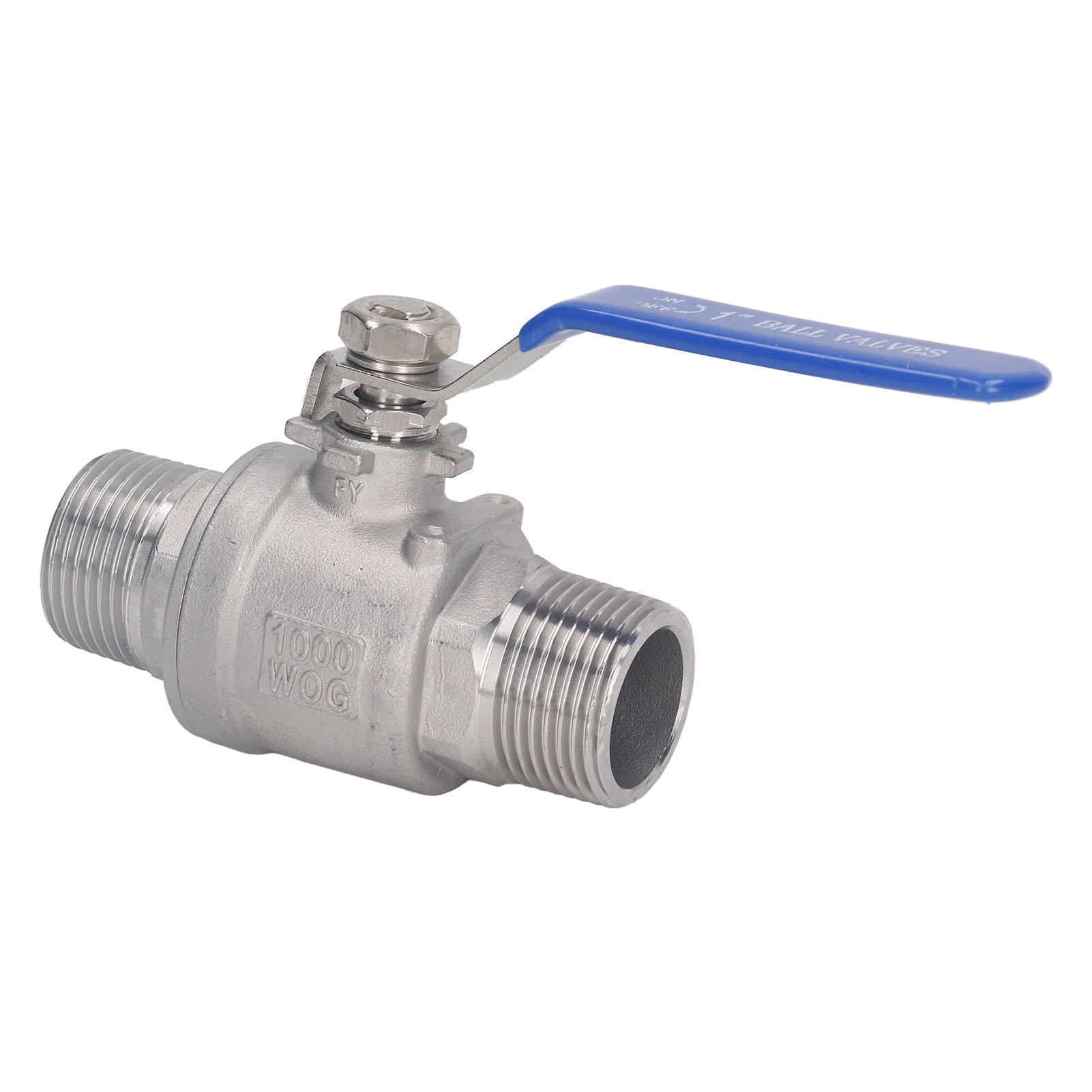1-zoll-kugelhahn Mit Außengewinde, Edelstahl, Zuverlässige Abdichtung, Npt, Für Wasser, Öl, Gas.