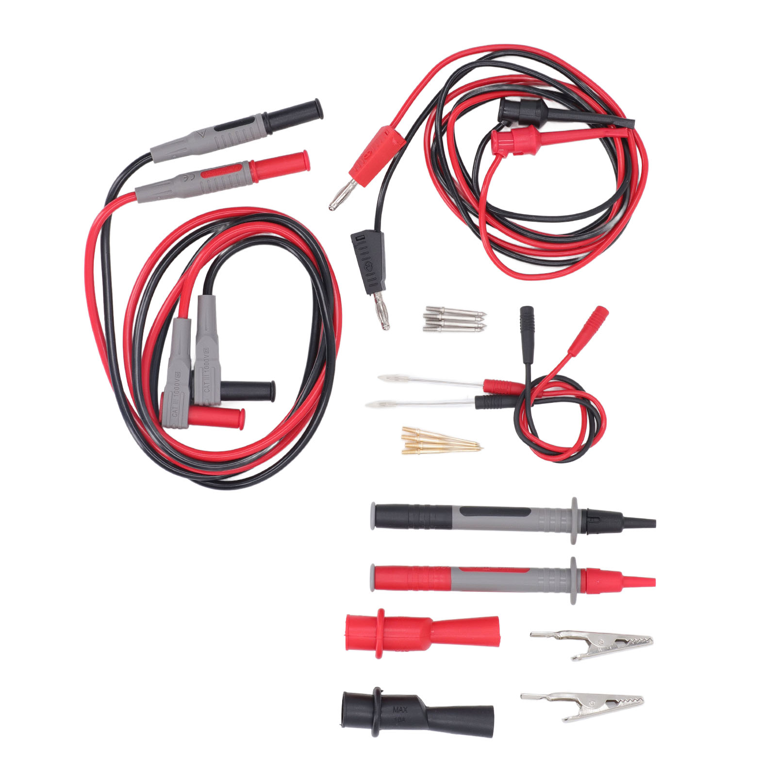 Multifunktionales Testset Für Multimeter, Austauschbare Messspitzen Mit Haken Und Pinzette, Für Widerstände Und Kondensatoren