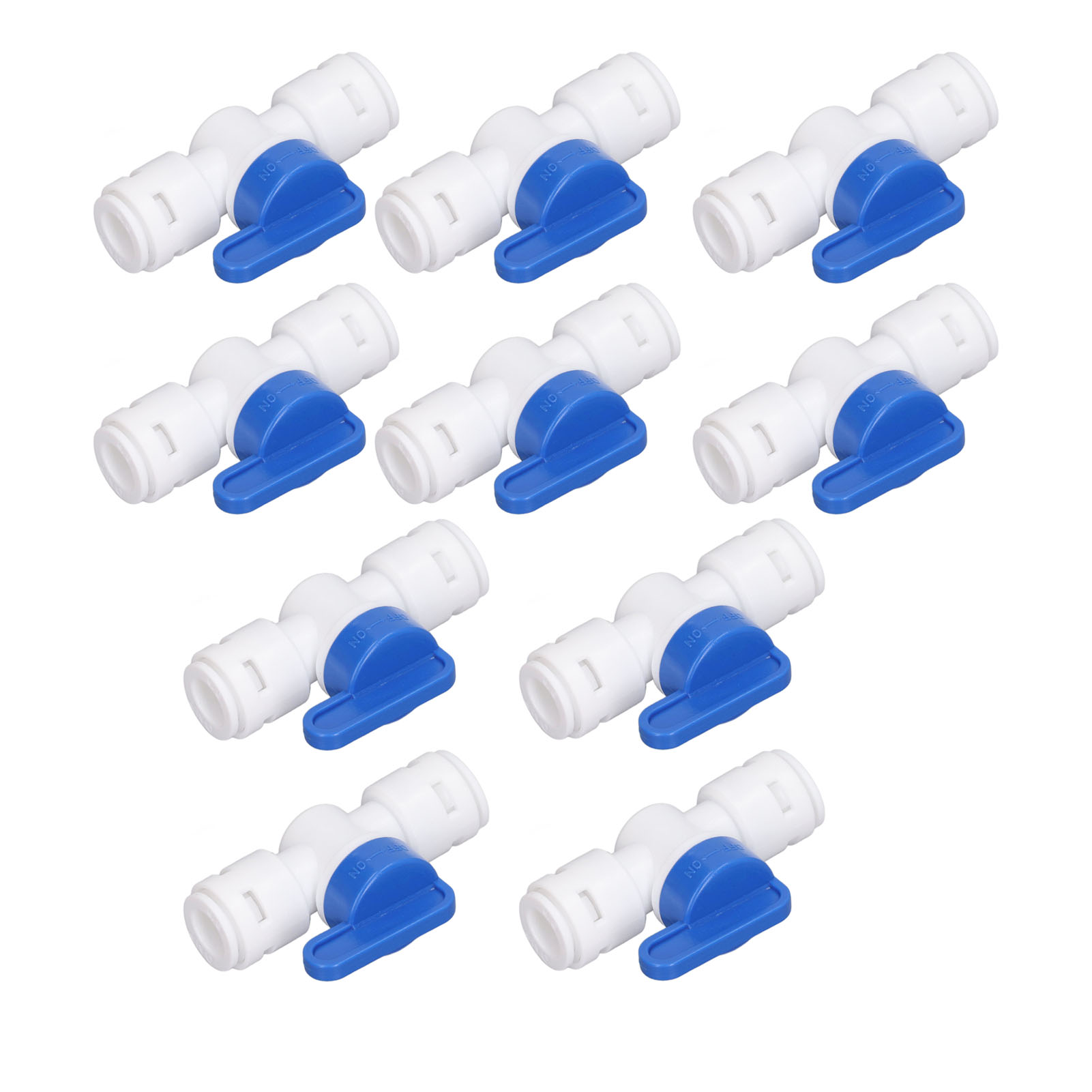 10-teiliges Kugelhahn-absperrventil, 1/4 Zoll Außendurchmesser, Kunststoff-schnellkupplung, Für Schläuche Und Leitungen Von Umkehrosmose-wasseraufbereitungsanlagen.