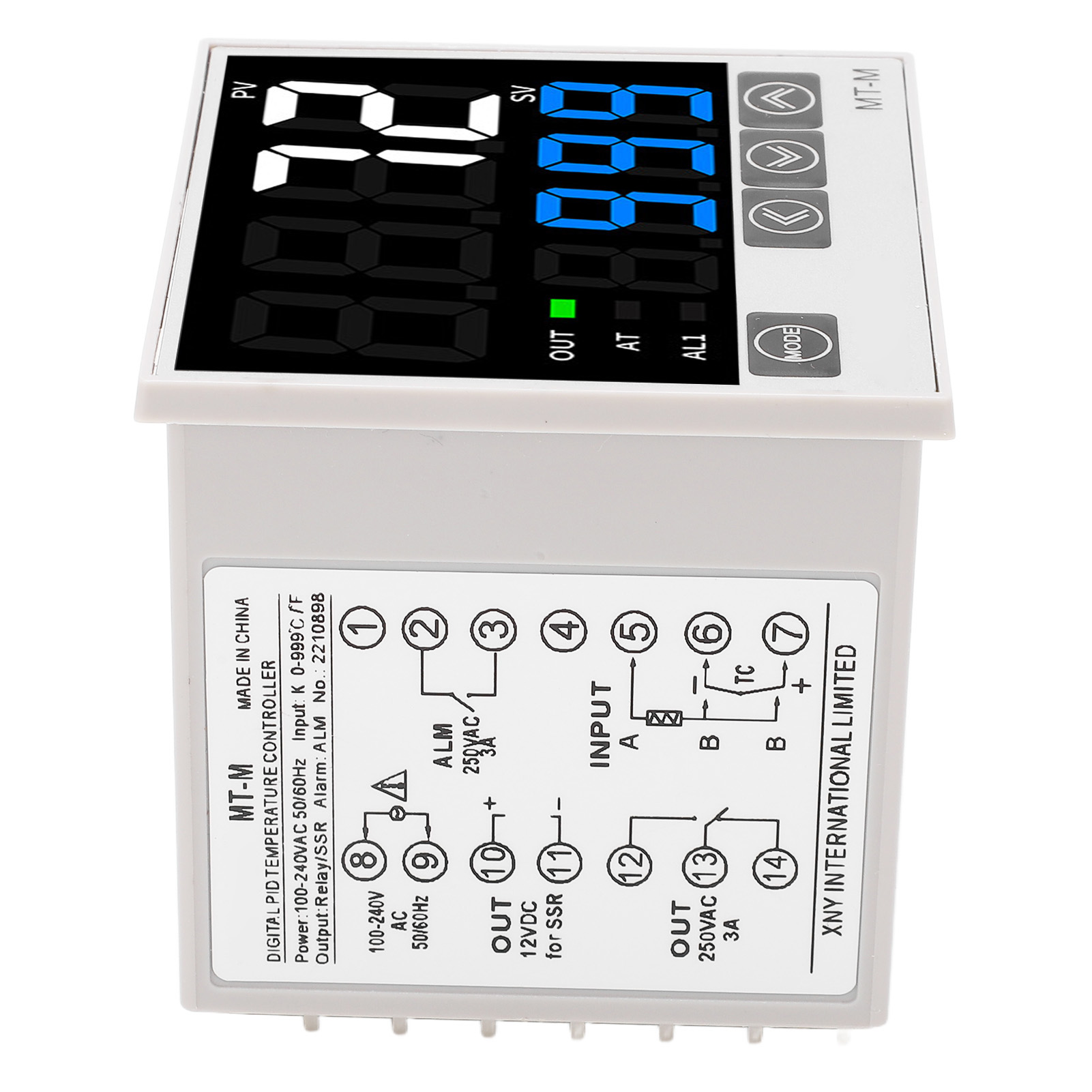 Intelligenter Digitaler Pid-temperaturregler Ac100-240v, Automatische Digitalanzeige, 72x72mm Gehäuse, Präzisions-temperaturregelungsinstrument.