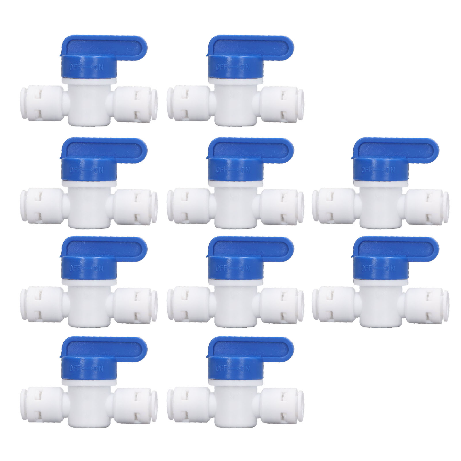 10-teiliges Kugelhahn-set, Mini-absperrventil Für Wasserleitungen, 1/4-zoll-schnellkupplung, Anschlusszubehör Für Wasserfilter