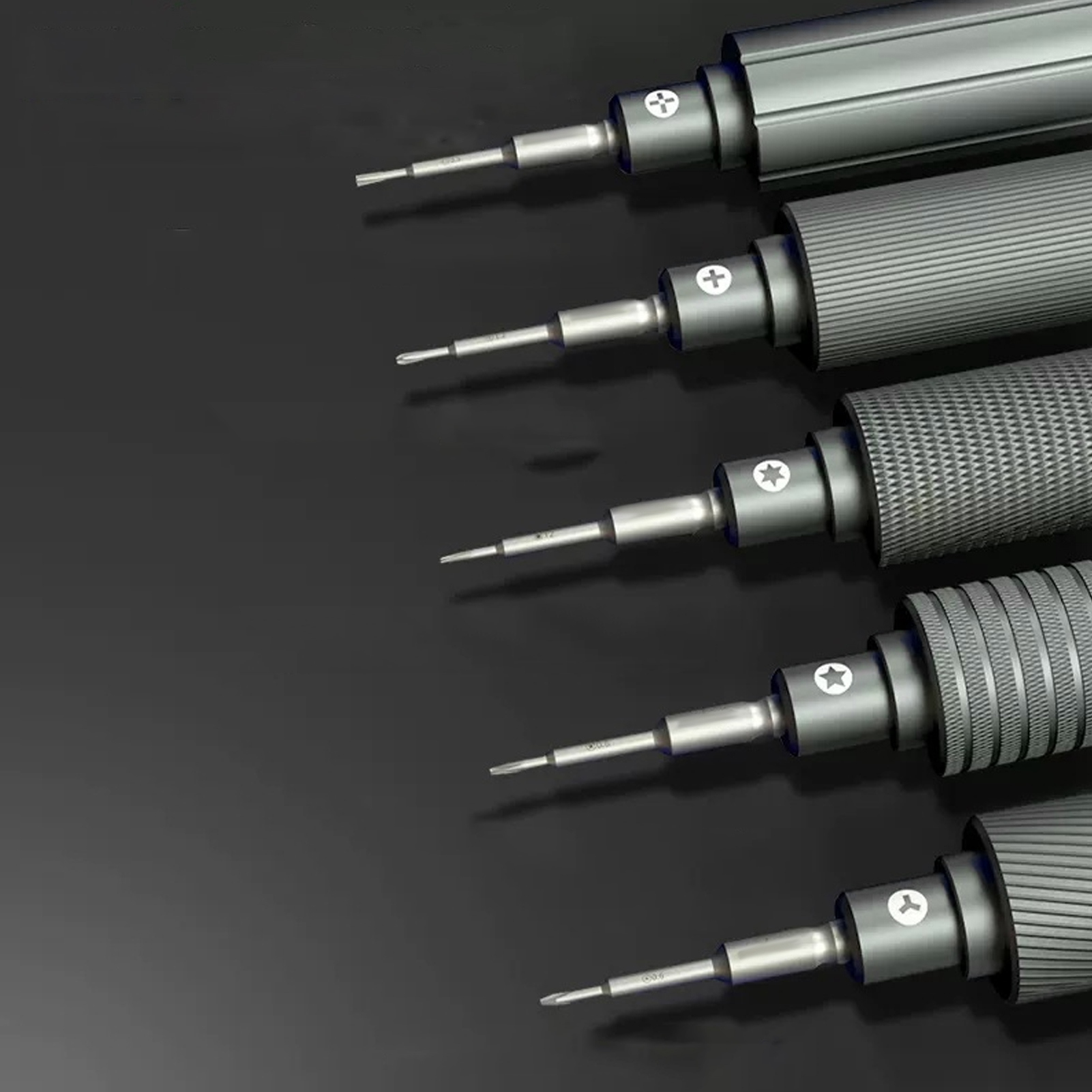 6 Präzisions-magnetschraubendreher, Verschleißfest, Set Mit 0,6, 0,8, T2, 1,2, 1,5 Und 2,5 Mm, Handyhülle