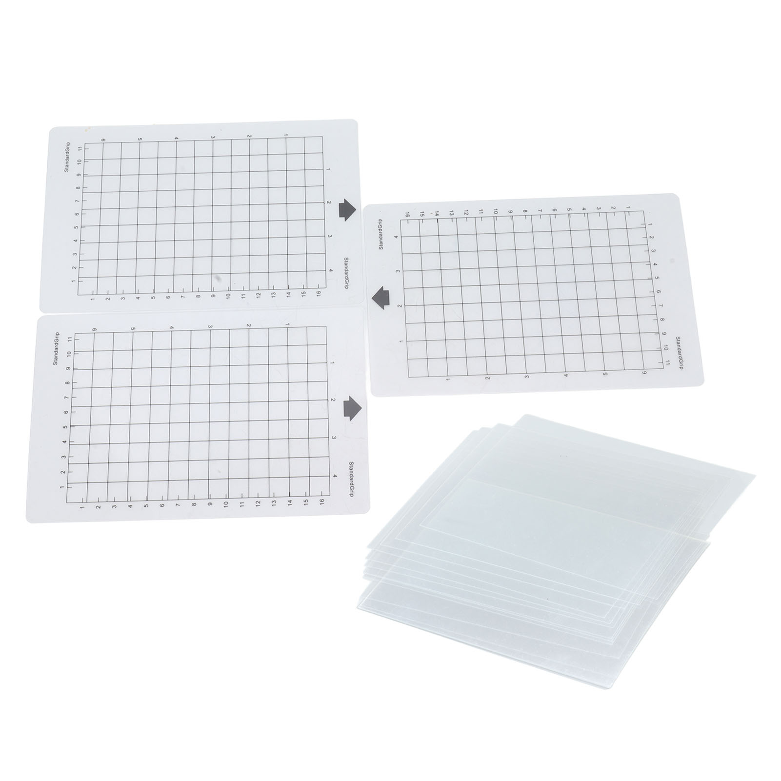 20 Flexible Polyester-schablonen Mit 3 Rauen Schneidematten Zum Drucken, Flexible Schablonenbögen