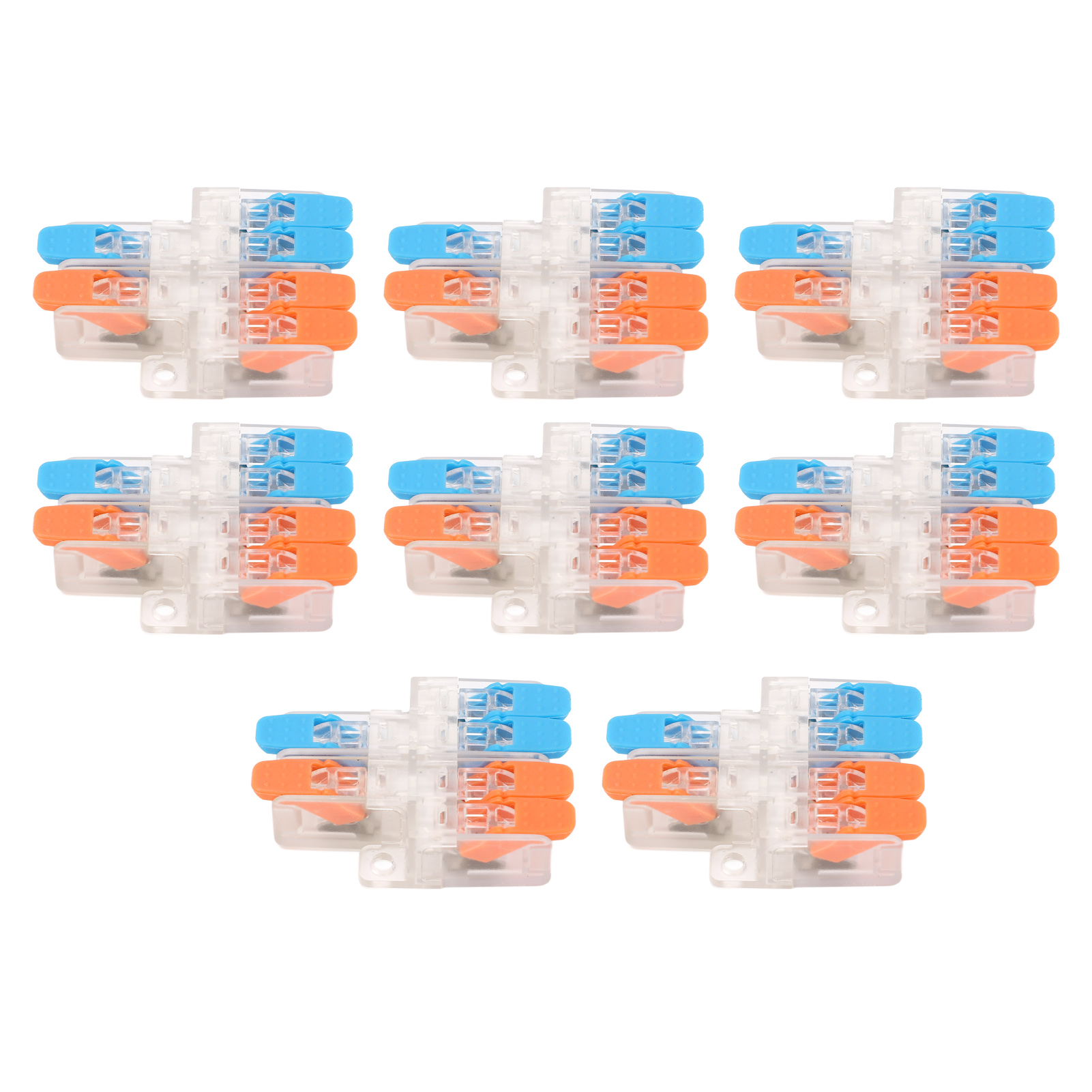 10-teiliger Schnellverbinder, 2 Eingänge, 4 Ausgänge, 0,5 Bis 6 Mm² Drahtquerschnitt, 41 A, 450 V, Elektrische Anschlussklemme