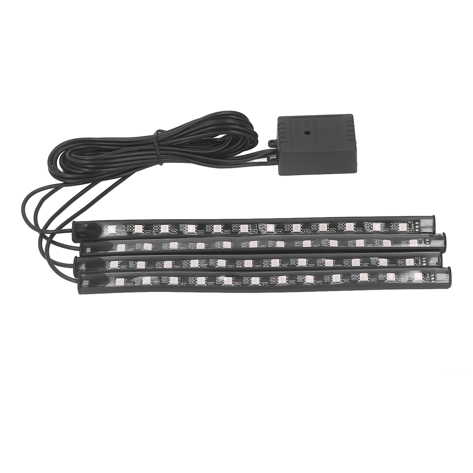 Rgb-led-streifen Mit 48 Leds, 8 Farben, Soundgesteuerte Partybeleuchtung, Dekorative Beleuchtung, Dc 5–12 V, Flexibler Lichtstreifen