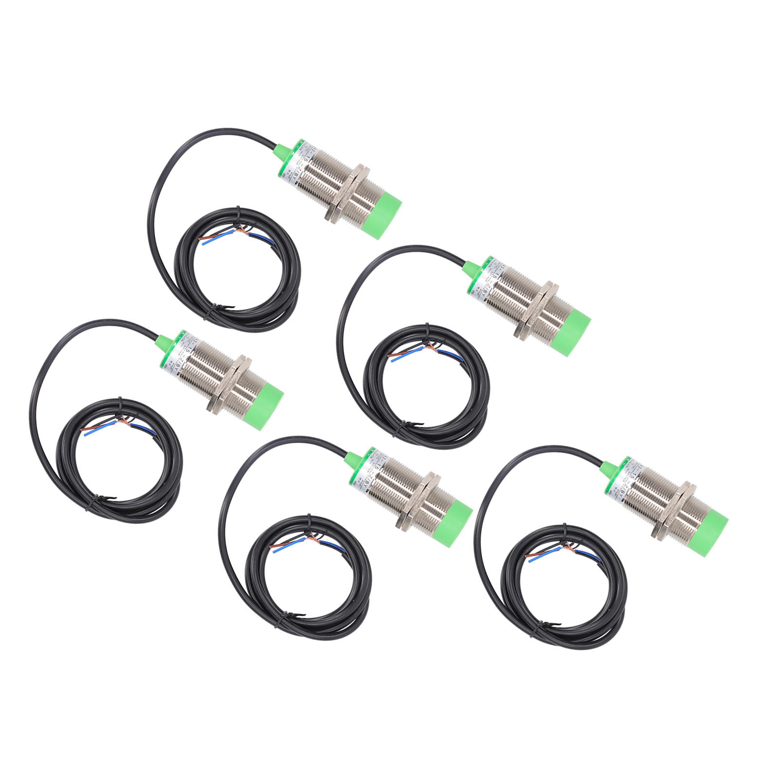 15-mm-pnp-no-induktiver Sensor, Ip65, 6–36 V Dc, Berührungslose Erkennung, Wasserdichter Näherungsschalter, 5er-pack, Industrieller Präsenzsensor