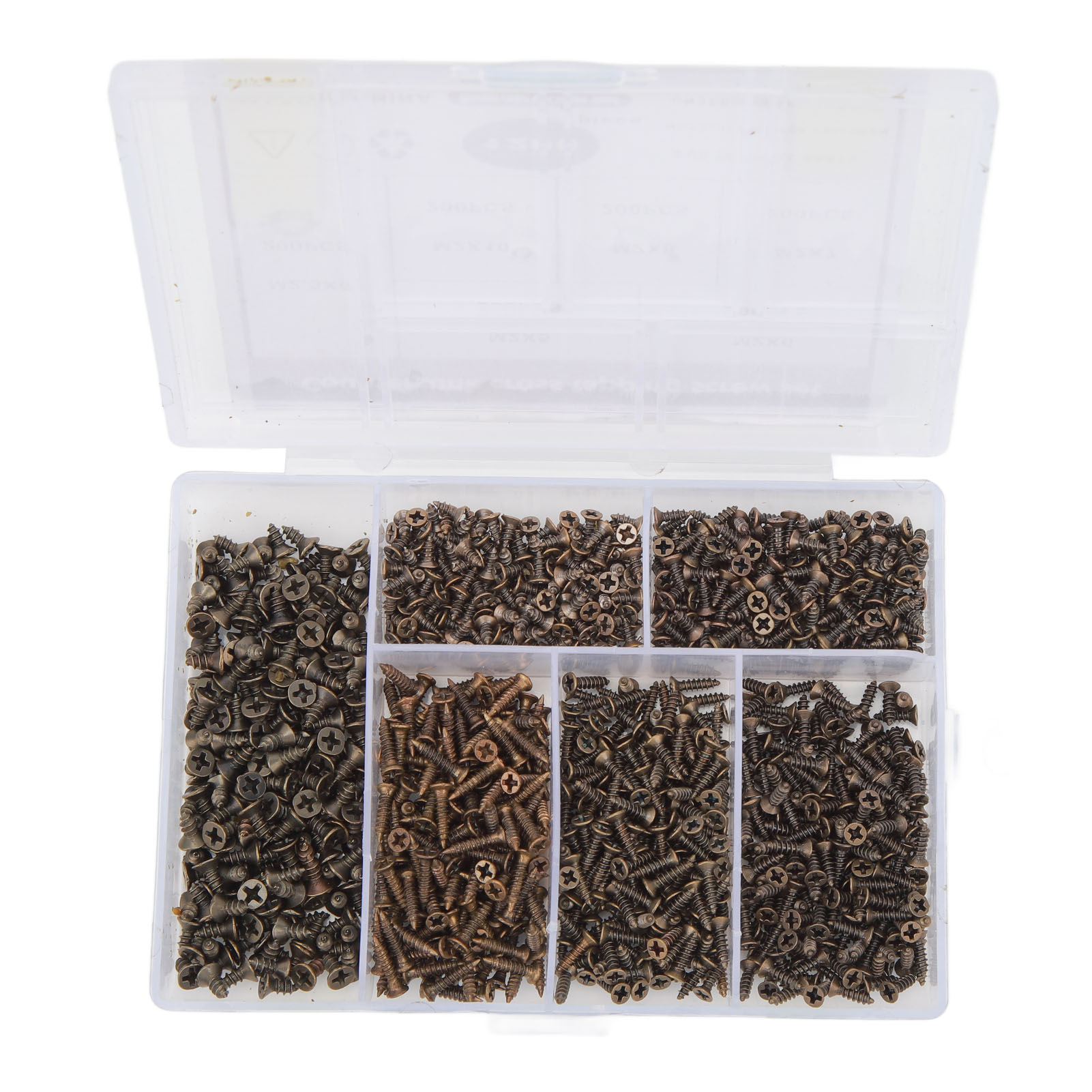 12-in-1 Set M2/m2,5 Senkkopf-kreuzschlitzschrauben, 1200 Stück, Miniatur-blechschrauben Für Holz, Präzisionsbefestigungselemente Für Die Holzbearbeitung
