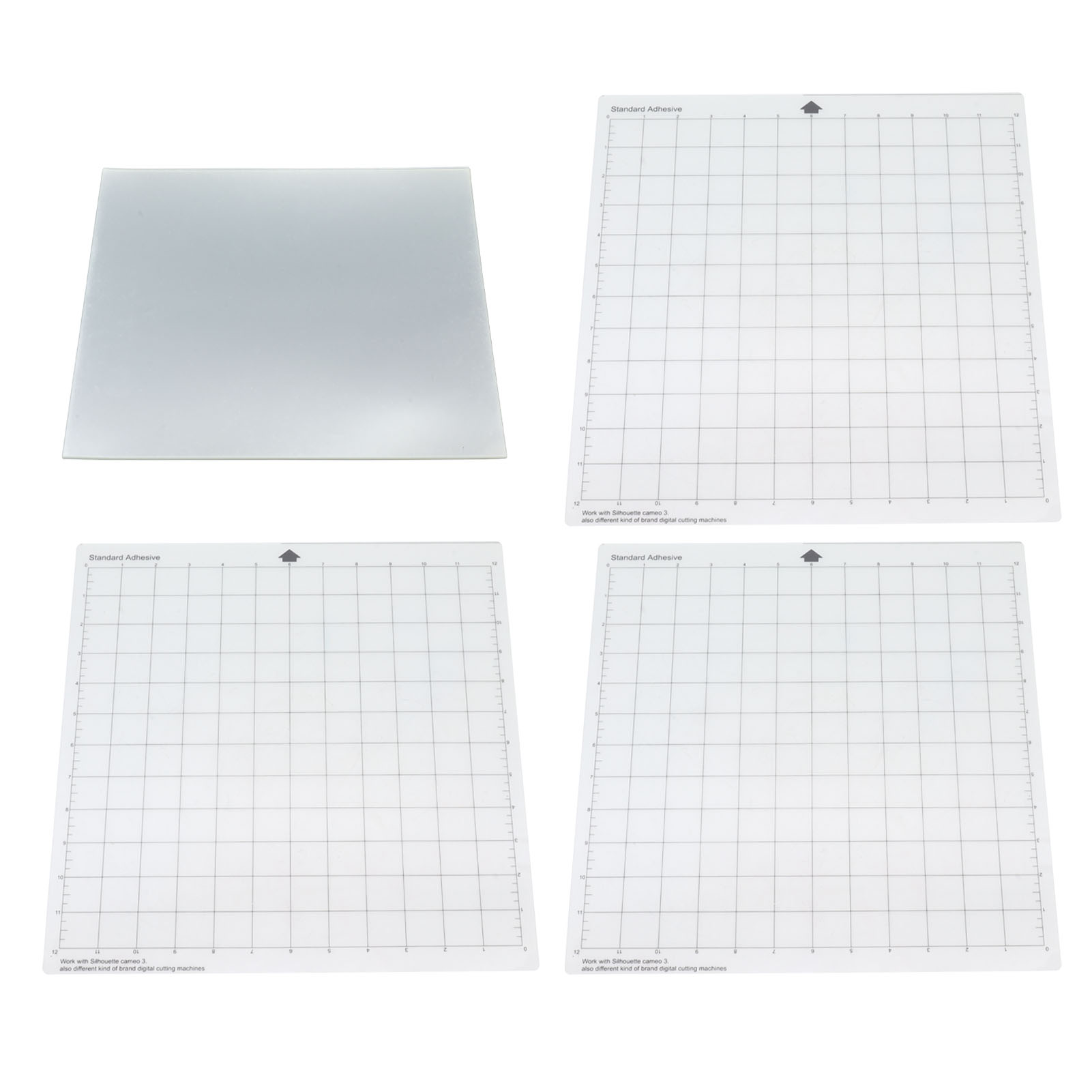 Set Mit 20 Flexiblen Polyester-schablonen + 3 Transparenten Und Faltbaren Schneidematten Zum Drucken