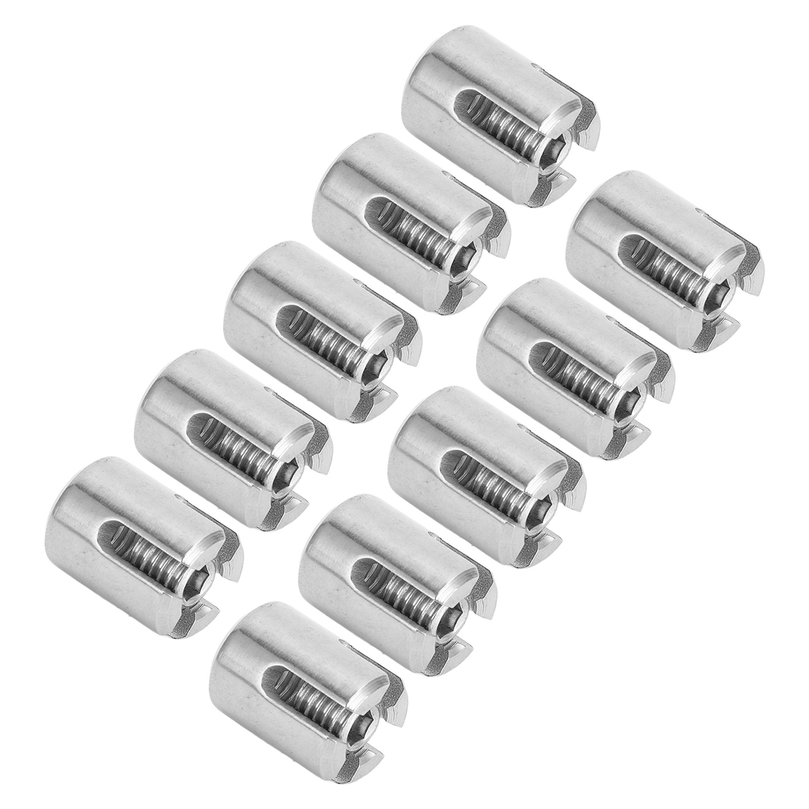 Set Mit 10 Edelstahl-kreuzklemmen Für Kabelgeländer, M10 4 Mm/0,16 Zoll Befestigung, Für Den Innen- Und Außenbereich