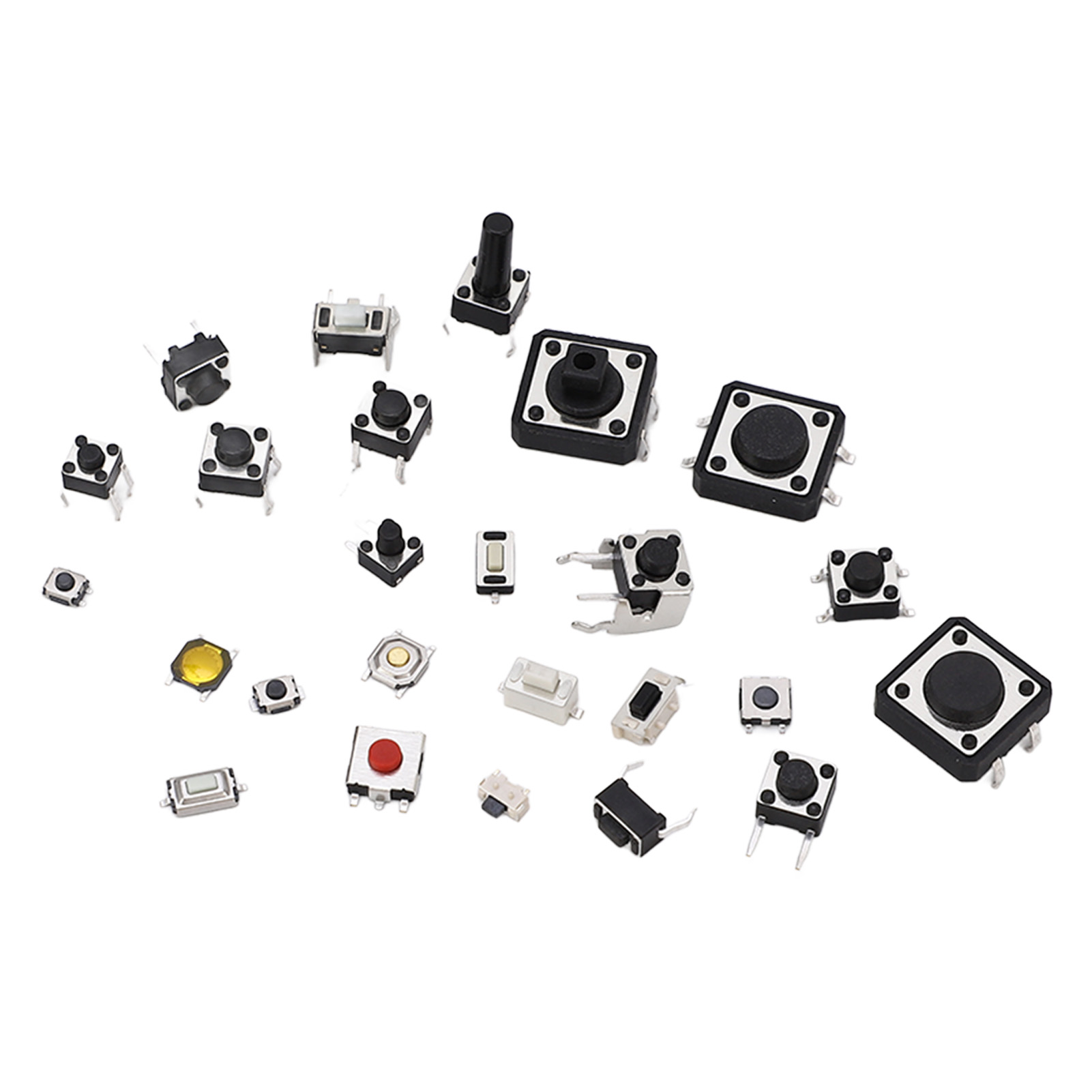 125 Mini-metall-drucktaster Mit Automatischer Rückstellung, Druckschalter Für Tv-kameras Und Faxgeräte, 125 Stück Pro Packung
