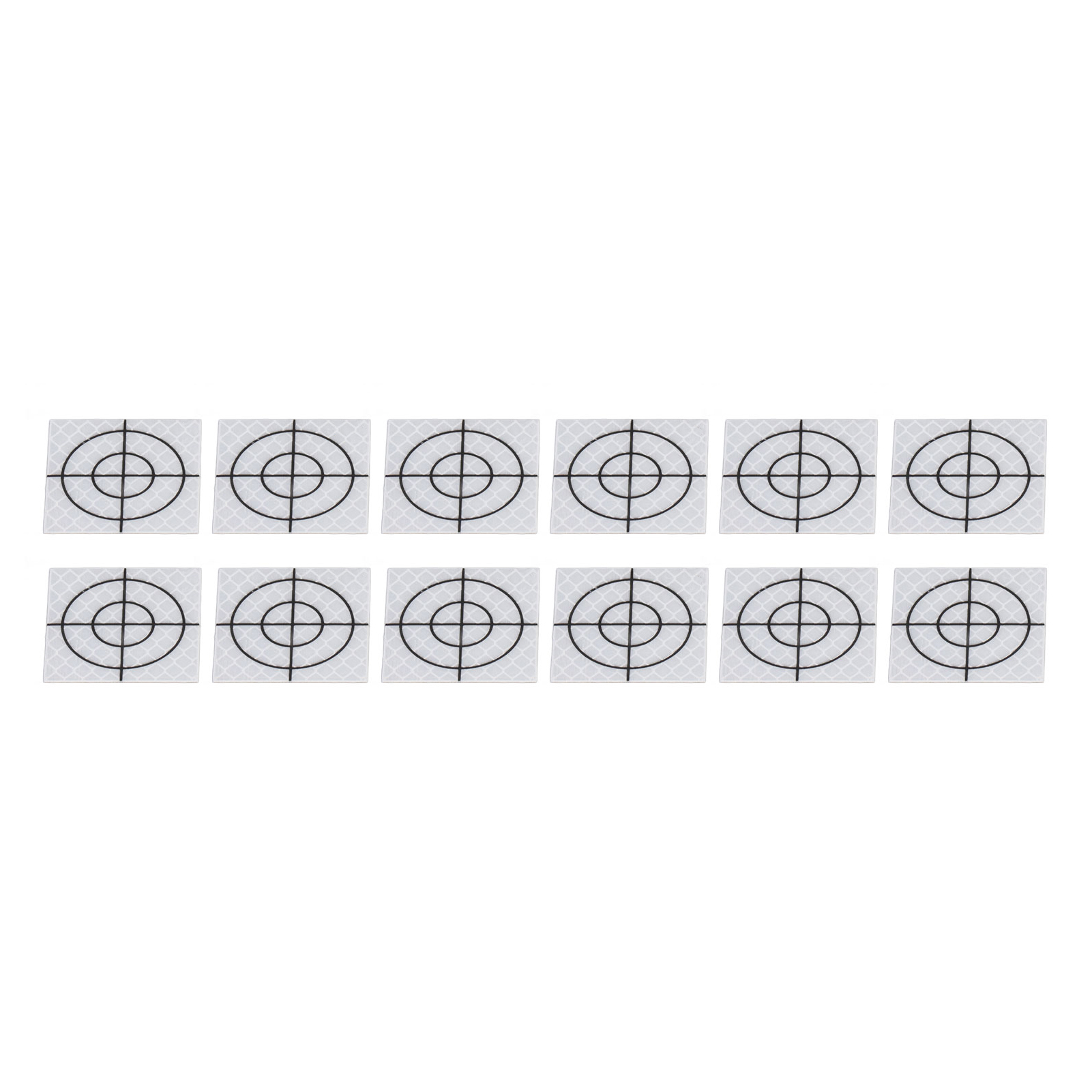 Packung Mit 50 Reflektierenden Aufklebern, 4 X 5 Cm, Selbstklebend, Für Totalstationen, Reflektierendes Band Mit Den Maßen 1,57 X 1,97 Zoll