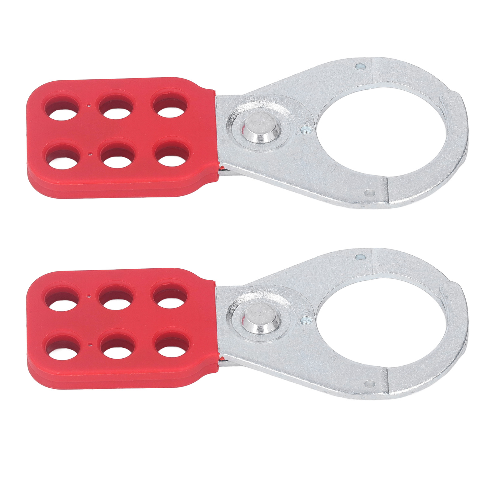 6-loch-vorhängeschloss Aus Verzinktem Stahl, 1,5 Zoll, 2er-pack, Industrielle Sicherheitsverriegelung.
