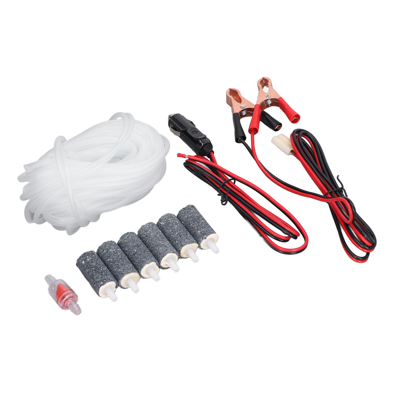 Rückschlagventil Für Luftschlauch, Ausströmerstein, Batterieklemme Und Kabel, Zubehörset Mpq-903