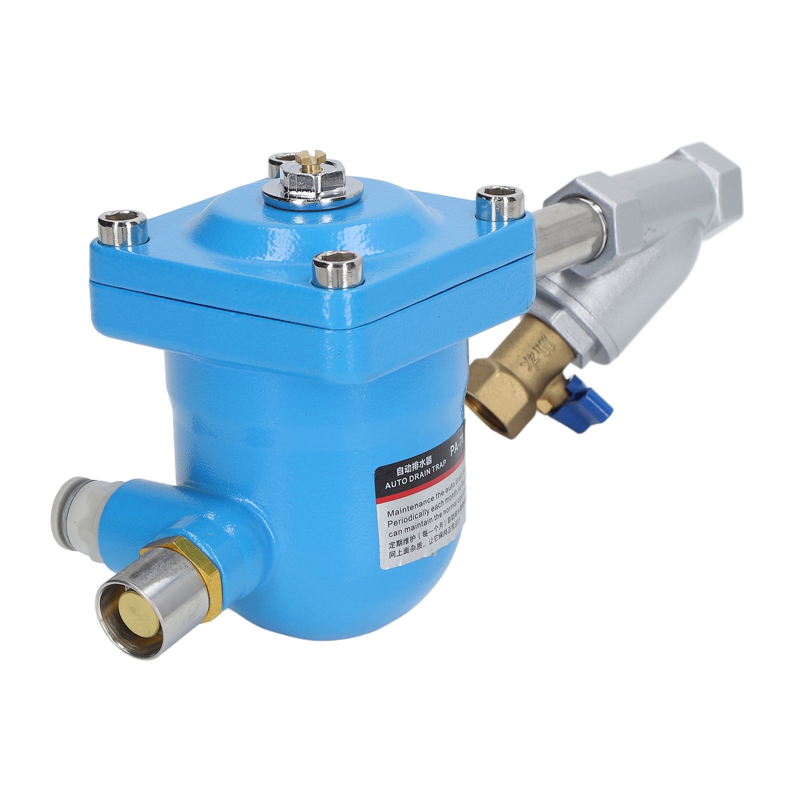 Automatischer Pneumatischer Wasserablauf Mit Minimalem Druckverlust, Gehäuse Aus Rostbeständiger Aluminiumlegierung, Wasserablauf Für Den Luftkompressor, Montage Am Filterrohr